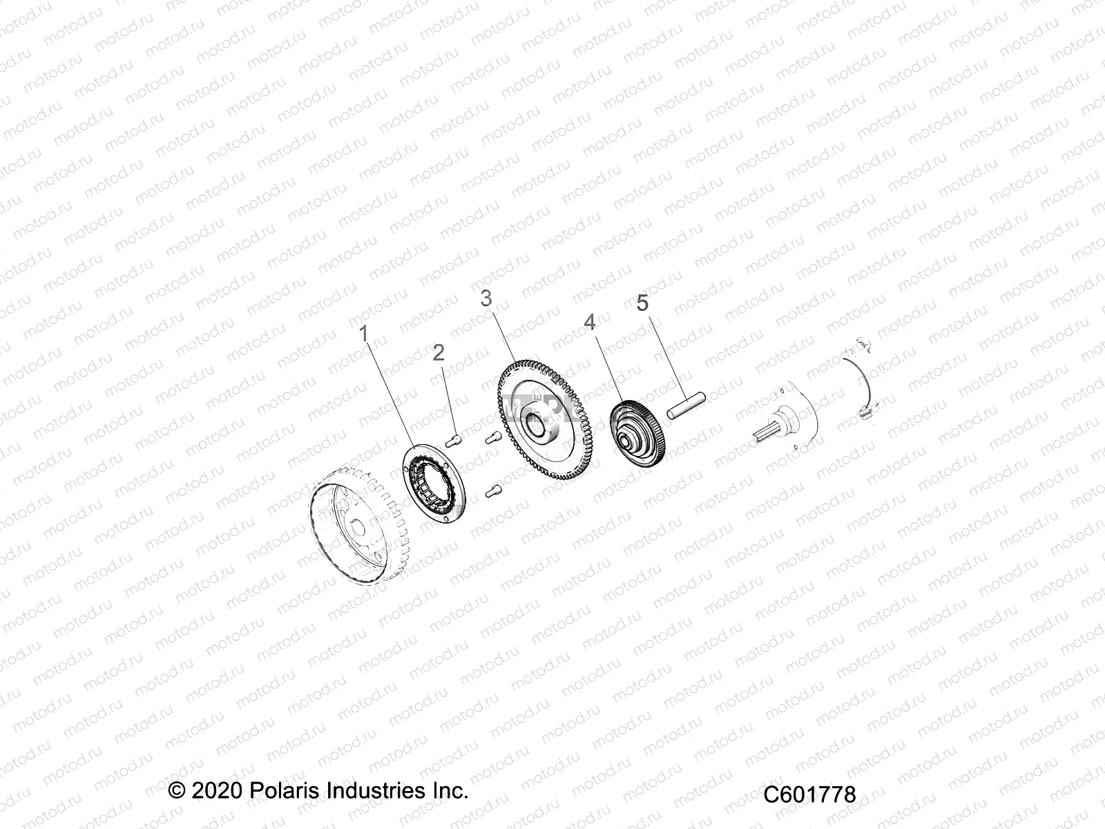 ENGINE | ENGINE, STARTER GEAR - S23FJE9FS/9FE ALL OPTIONS (C601778)
