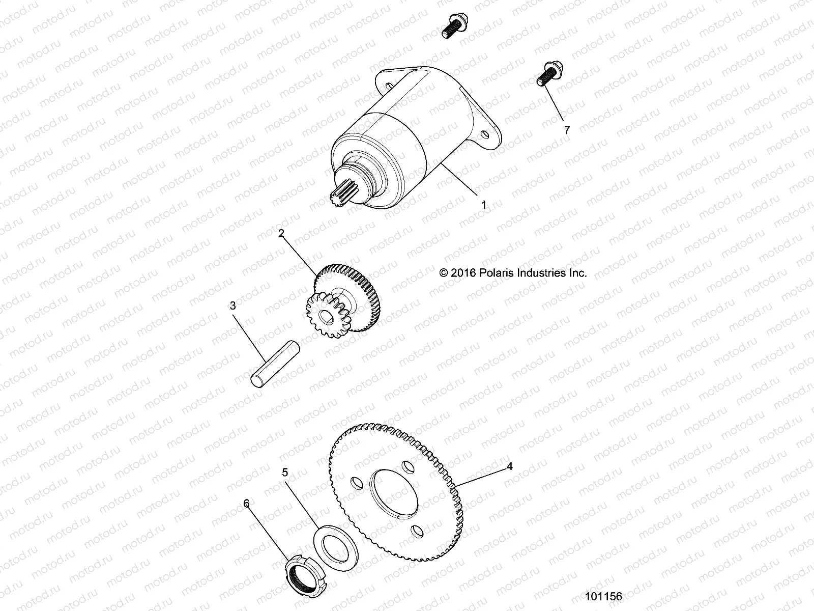 ENGINE | ENGINE, STARTER MOTOR - A17HAA15N7