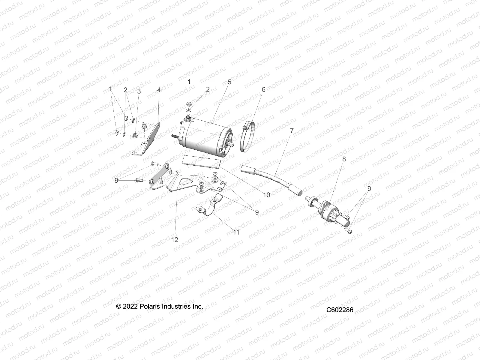 ENGINE | ENGINE, STARTER MOTOR - S23TLB6RSL (C602286)