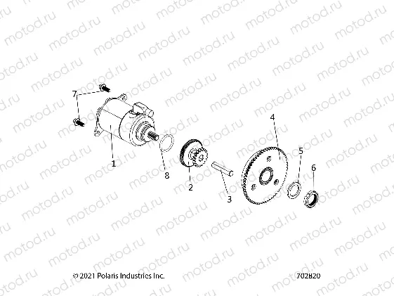 ENGINE | ENGINE, STARTER MOTOR - Z22HCB18N2 (702820)