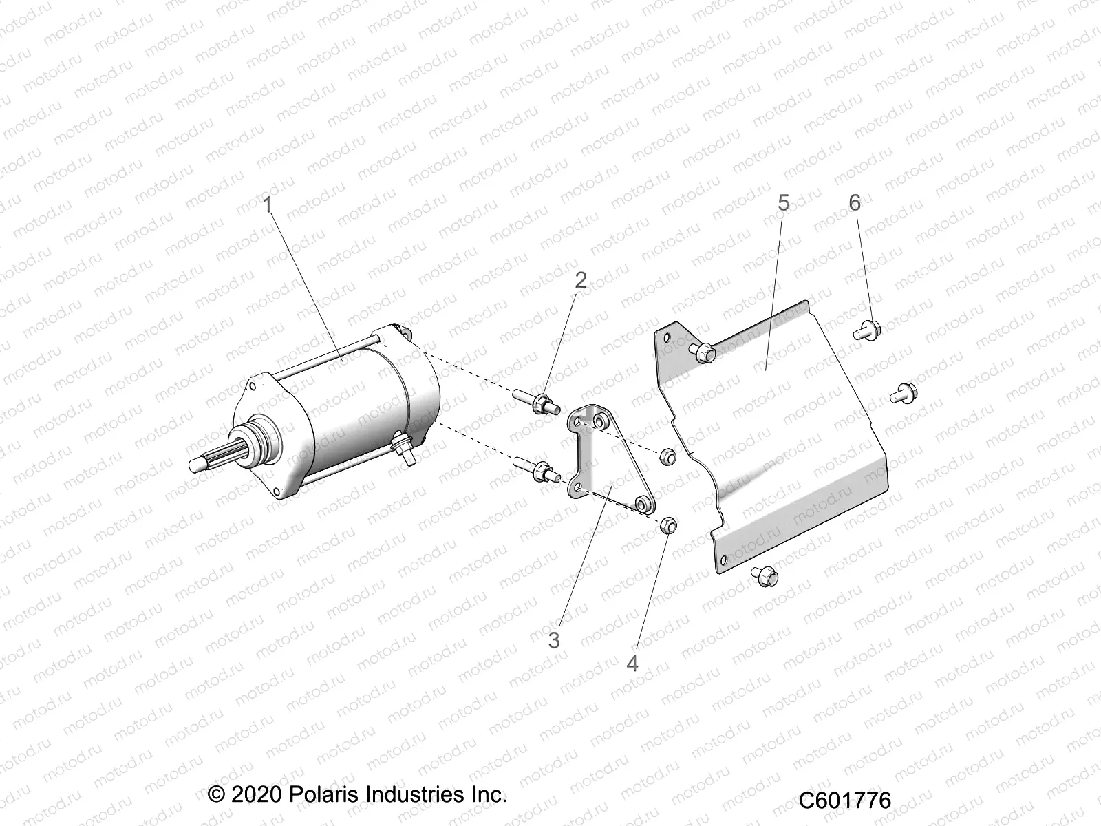 ENGINE | ENGINE, STARTER MOTOR/SHIELD - S23FJE9FS/9FE ALL OPTIONS (C601776)
