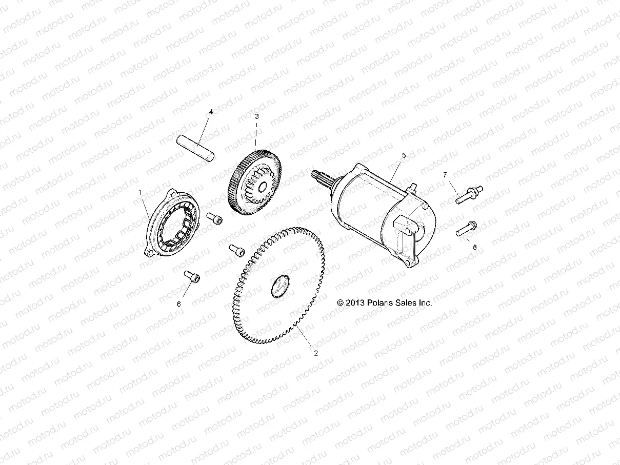 ENGINE | ENGINE, STARTER - Z20NAE99FC/E99NC/S99CC/S99FC (49RGRSTARTER14RZR1000)