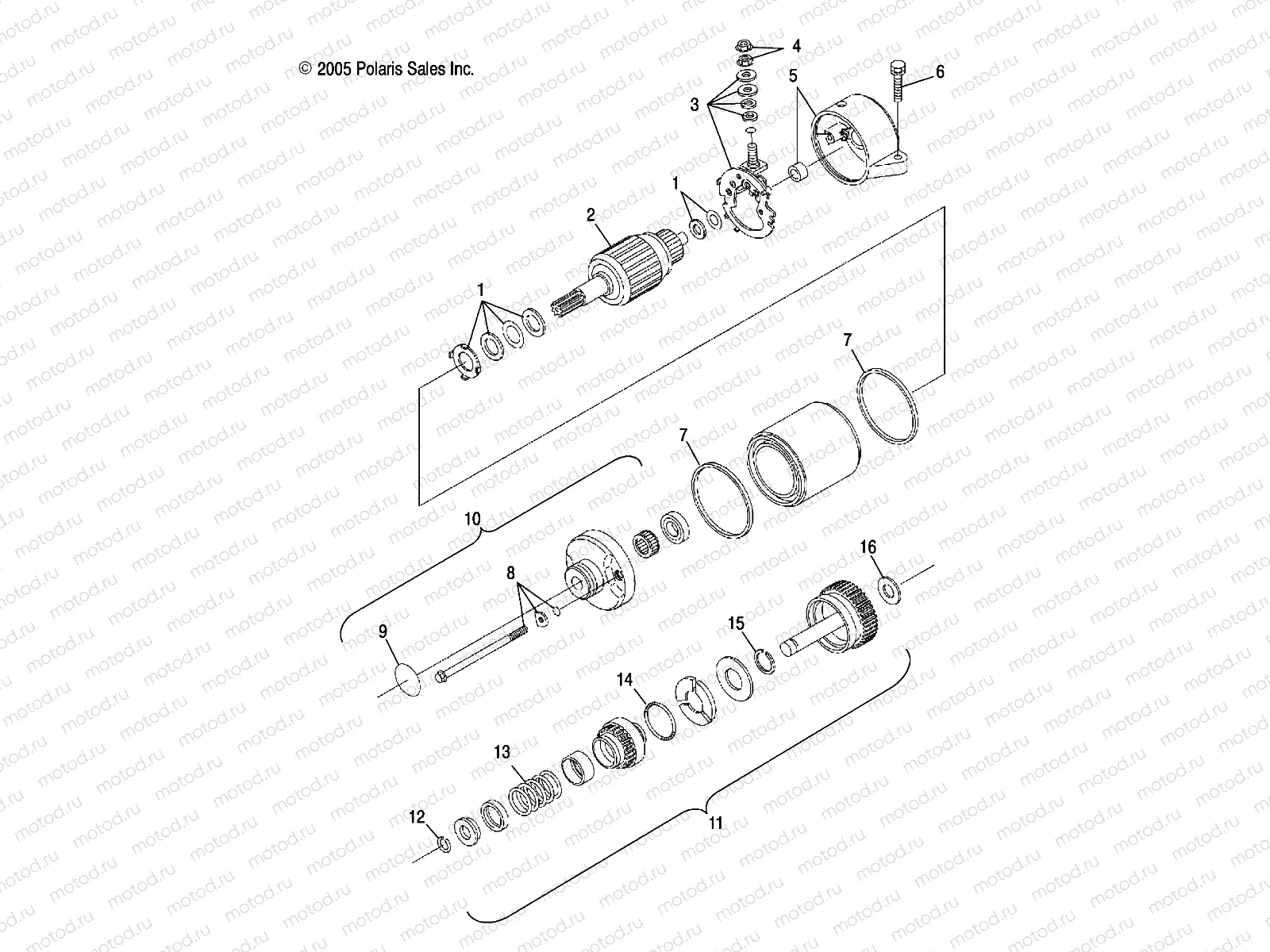 ENGINE | ENGINE, STARTING MOTOR - A07LB27AA/AC/LH27AA/AB/AC/AD/AL (4999202079920207D10)
