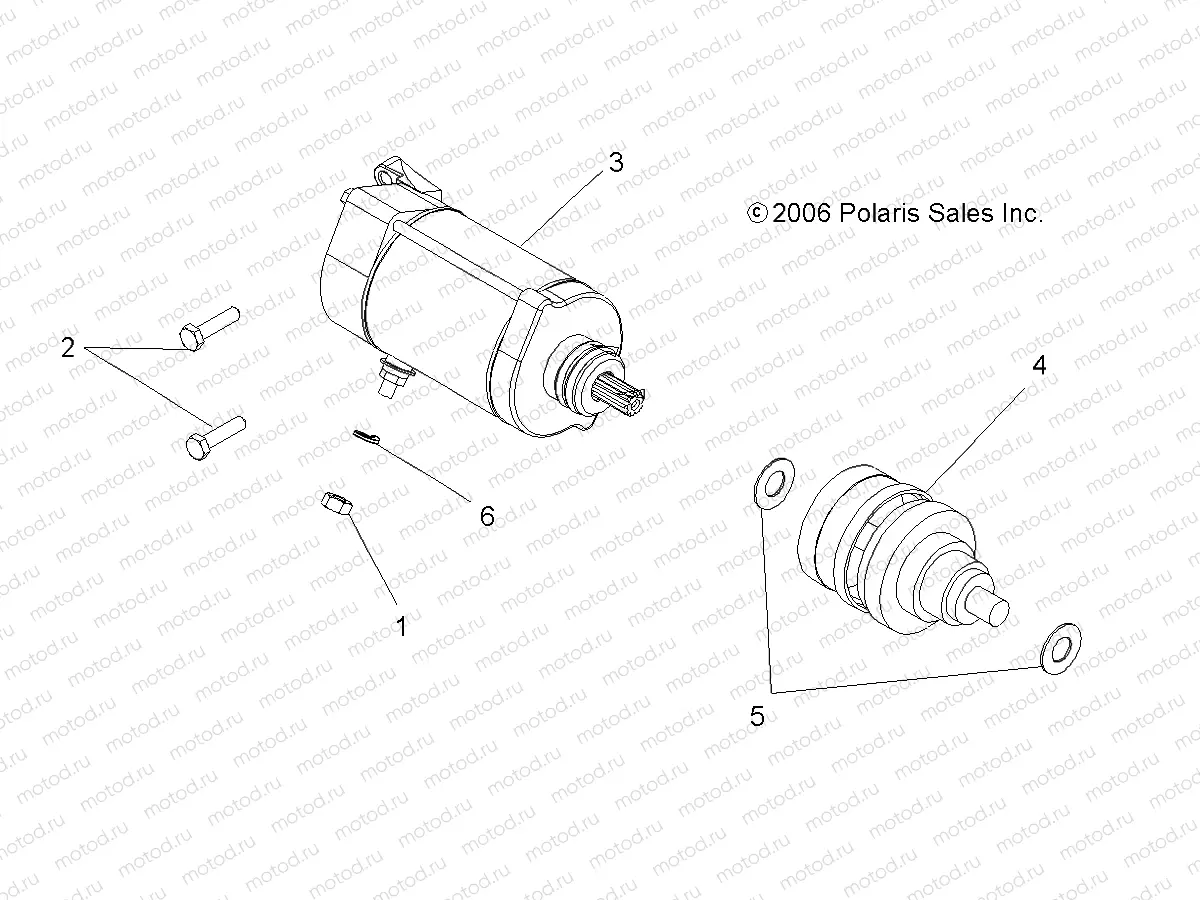 ENGINE | ENGINE, STARTING MOTOR - A07MH68AX/AY/AZ (49ATVSTARTER07700)