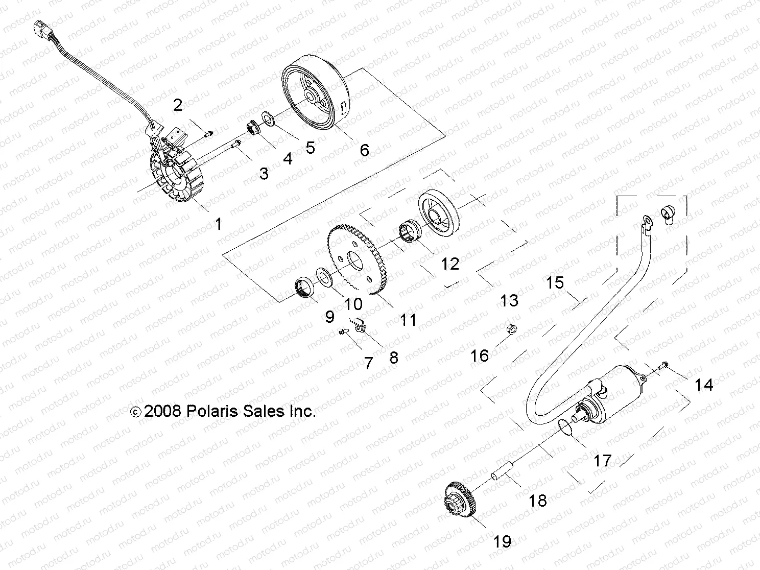 ENGINE | ENGINE, STARTING MOTOR - A09VA17AA/AD (49RGRSTARTINGMTR09RZR170)