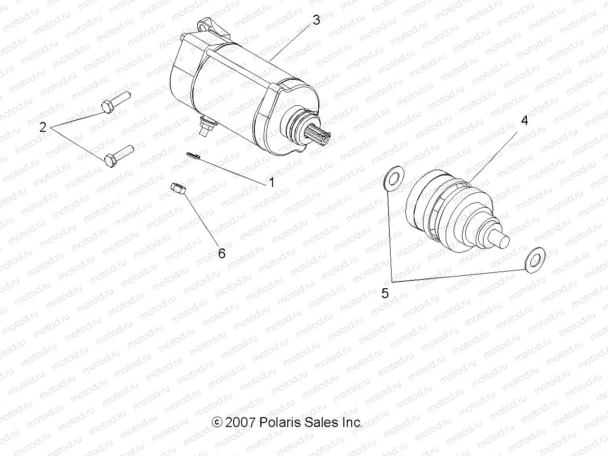 ENGINE | ENGINE, STARTING MOTOR - R09VH76FX (49ATVSTARTER08VISTA)