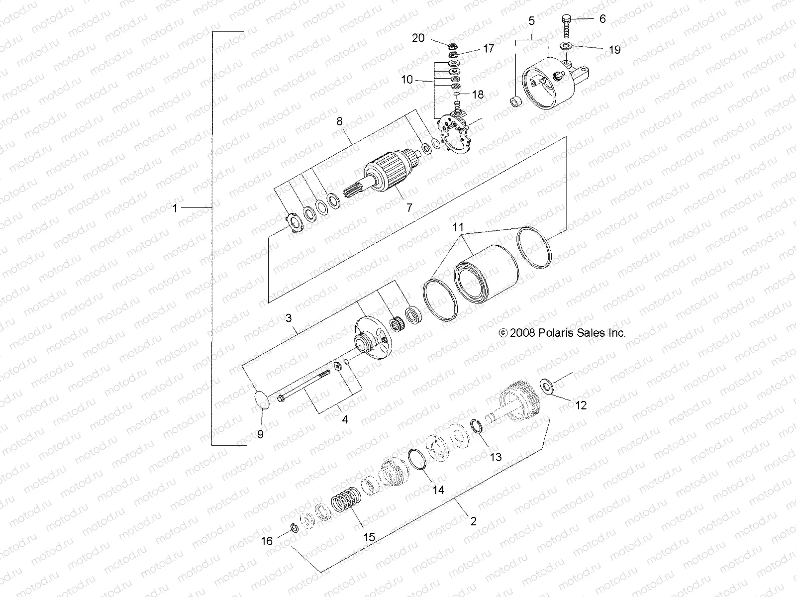 ENGINE | ENGINE, STARTING SYSTEM - A09LH46AQ/AX/AZ (49ATVSTARTER09SP400)