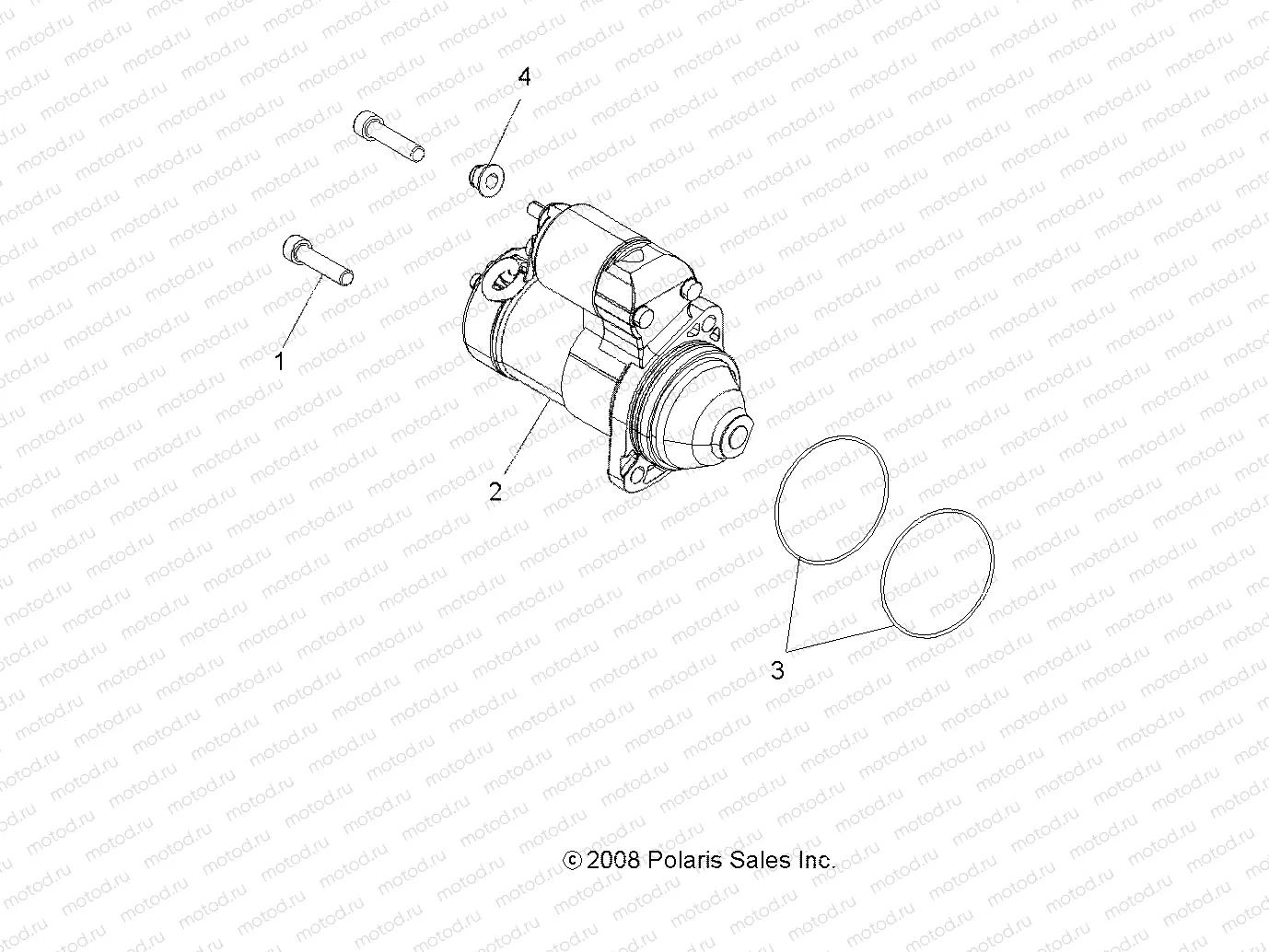ENGINE | ENGINE, STARTING SYSTEM - A09ZN85/8X ALL OPTIONS (49ATVSTARTER09SPXP850)