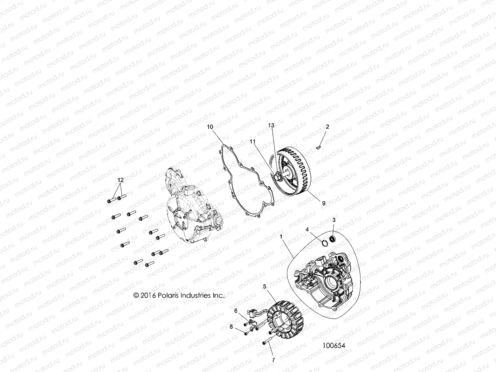 ENGINE | ENGINE, STATOR and COVER - A18DCE87BB (100654)