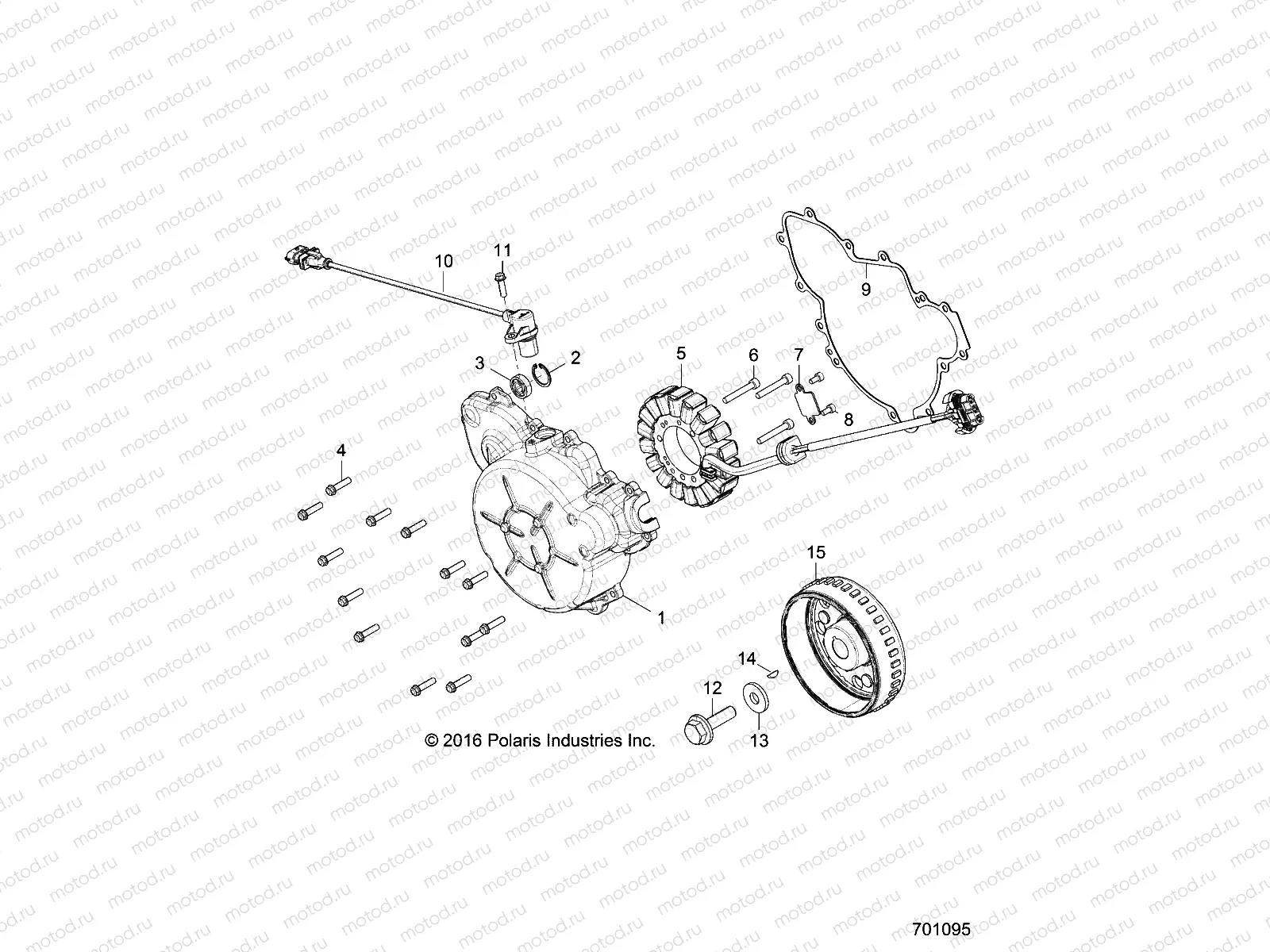 ENGINE | ENGINE, STATOR and COVER - Z17VCE87AB/AK/AM (701095)
