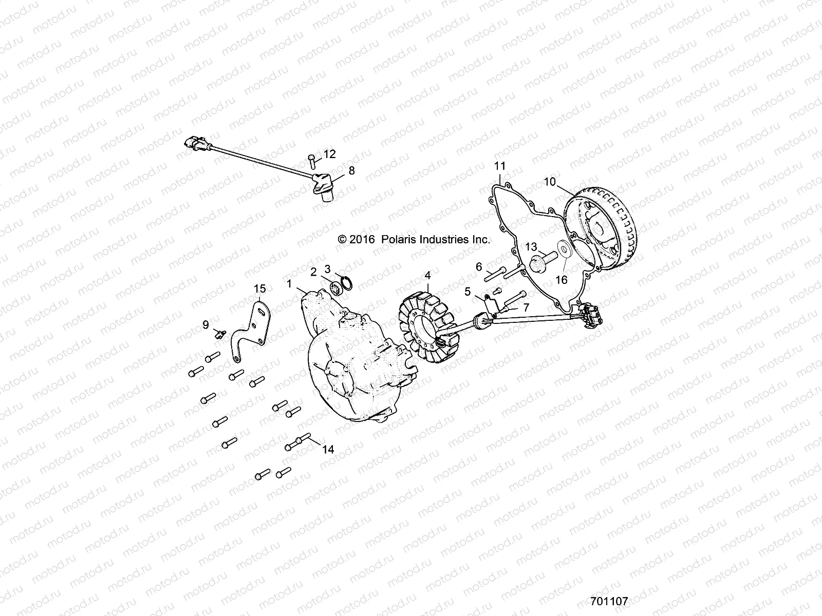 ENGINE | ENGINE, STATOR AND FLYWHEEL - R17RT_99 ALL OPTIONS (701107)