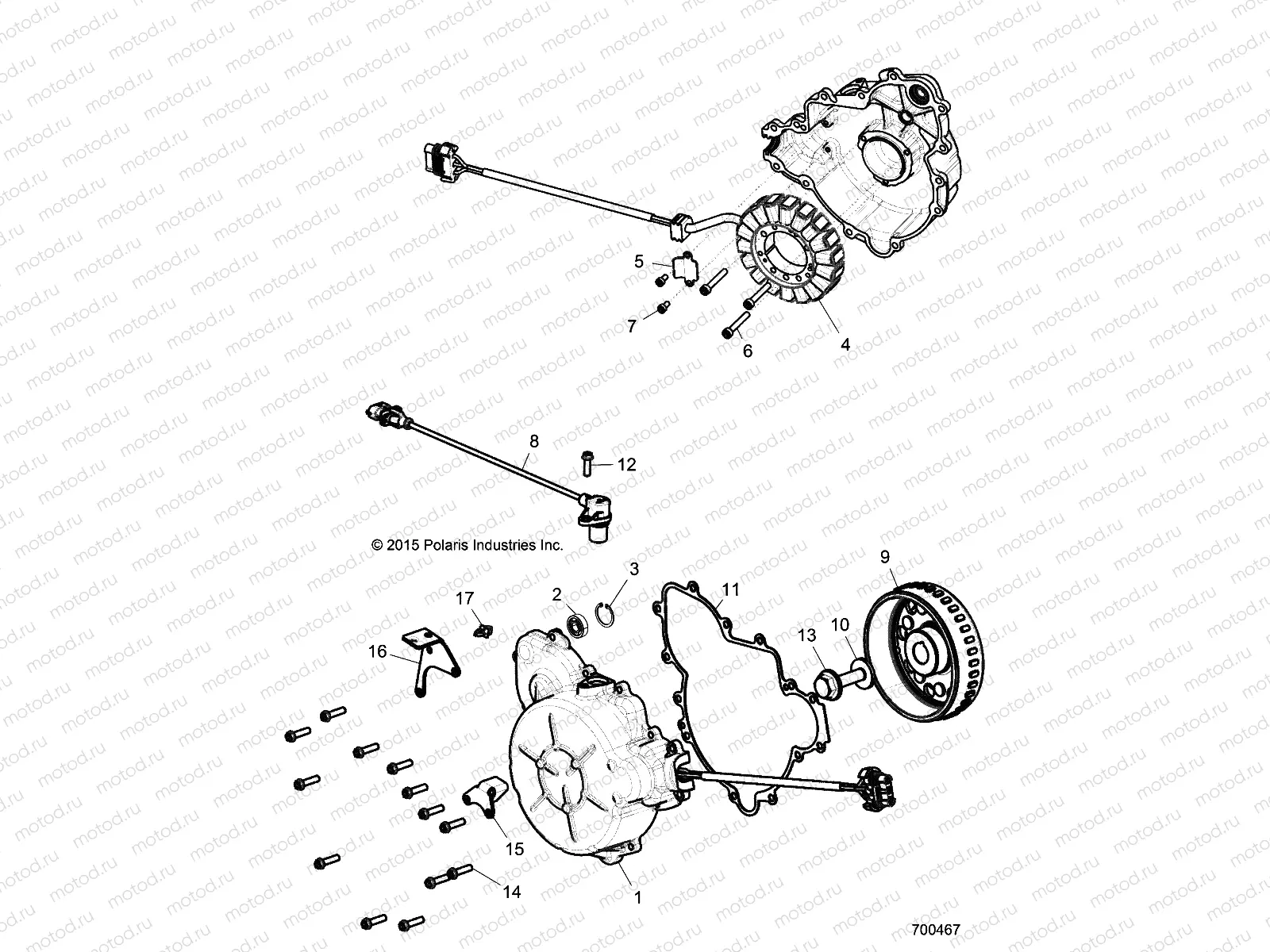 ENGINE | ENGINE, STATOR AND FLYWHEEL - Z17VFE92NG/NK/NM (700467)