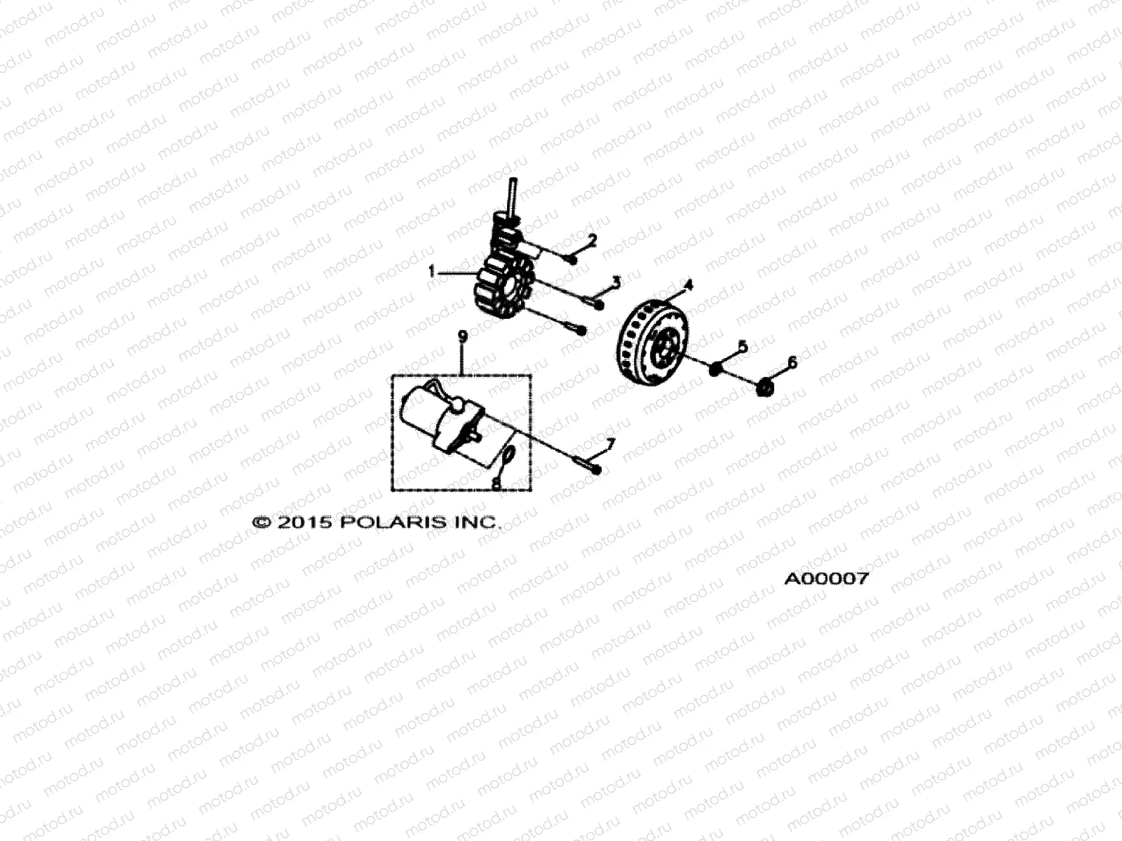 ENGINE | ENGINE, STATOR and STARTING MOTOR - A19YAF11B5/N5 (A00007)