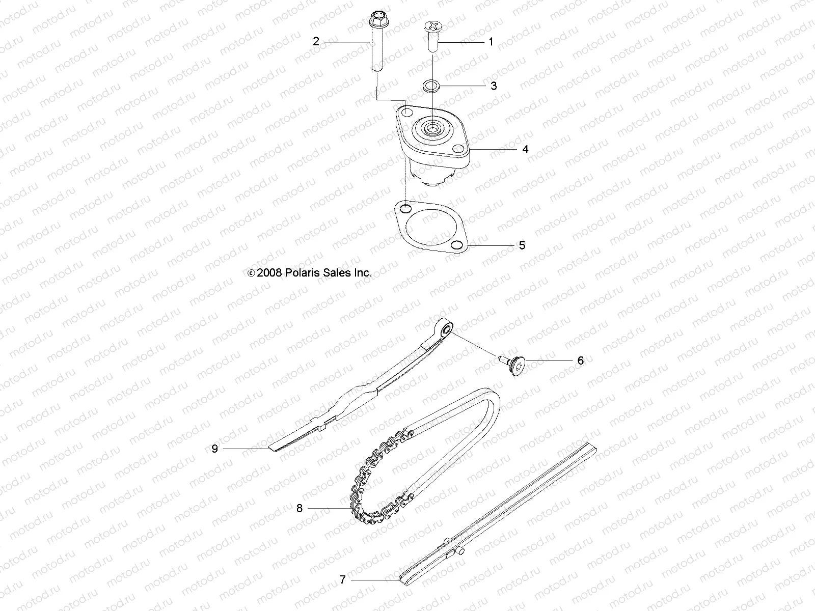 ENGINE | ENGINE, TENSIONER, CAM CHAIN - A09VA17AA/AD (49RGRTENSIONER09RZR170)