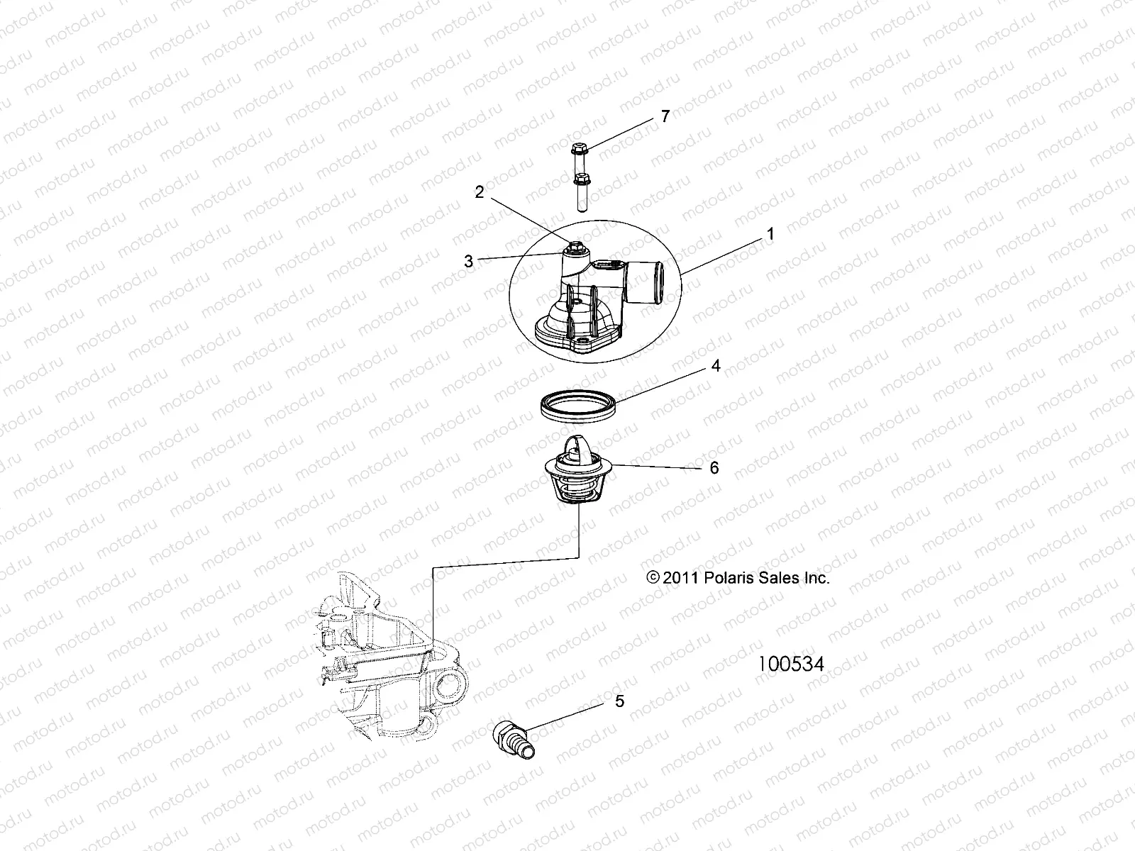 ENGINE | ENGINE, THERMOSTAT and COVER - A18DAE57N5 (100534)
