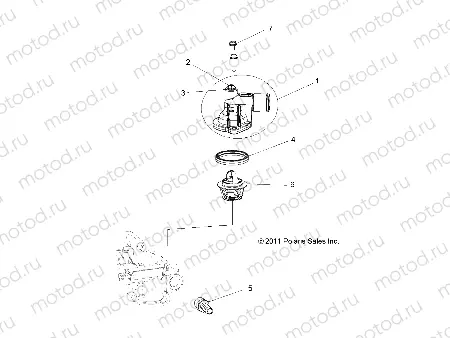 ENGINE | ENGINE, THERMOSTAT and COVER - R22M4U57B5 (49RGRTHERMO12RZR570)