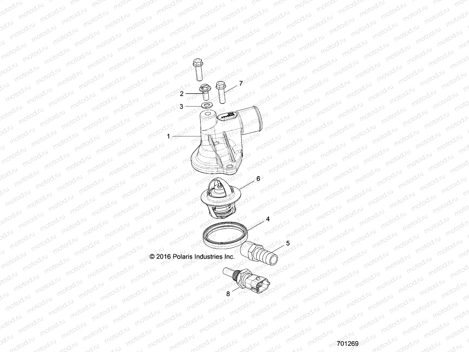 ENGINE | ENGINE, THERMOSTAT AND COVER - Z20CHA57A2/E57AM (701269)