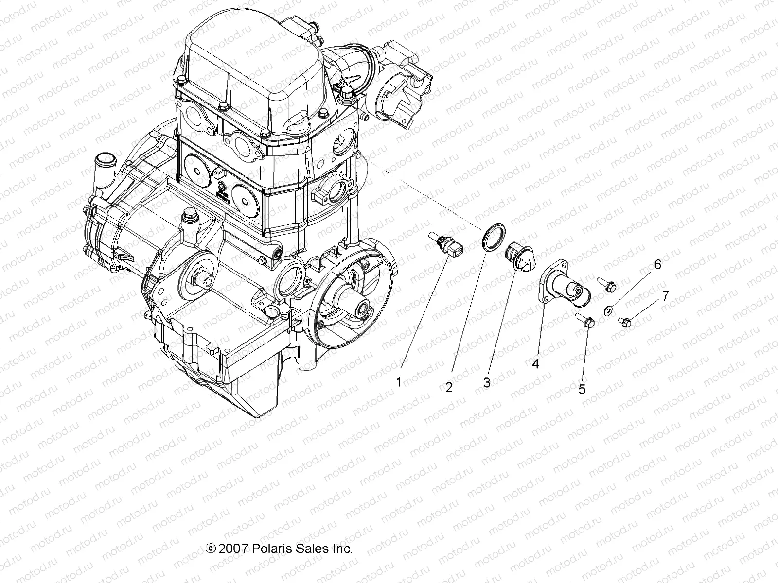 ENGINE | ENGINE, THERMOSTAT - R09VH76AX (49ATVMANIFOLD08VISTA)