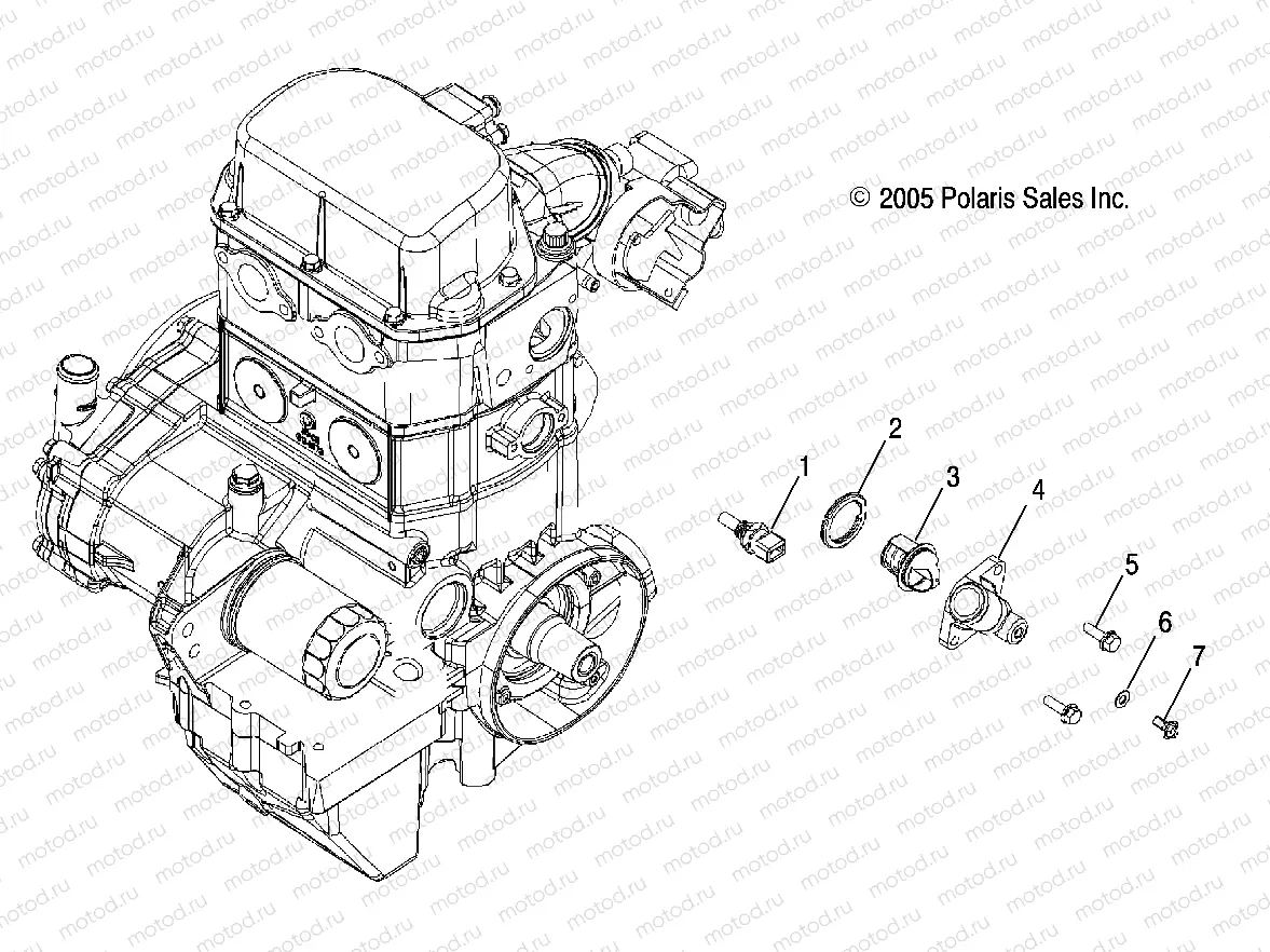 ENGINE | ENGINE, THERMOSTAT - R10TH76/TY76 ALL OPTIONS (4999202259920225D09)