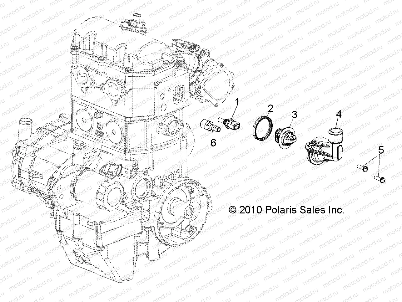 ENGINE | ENGINE, THERMOSTAT - R12TH76/TH7E/TX7E ALL OPTIONS (49RGRTHERMO118004X4)