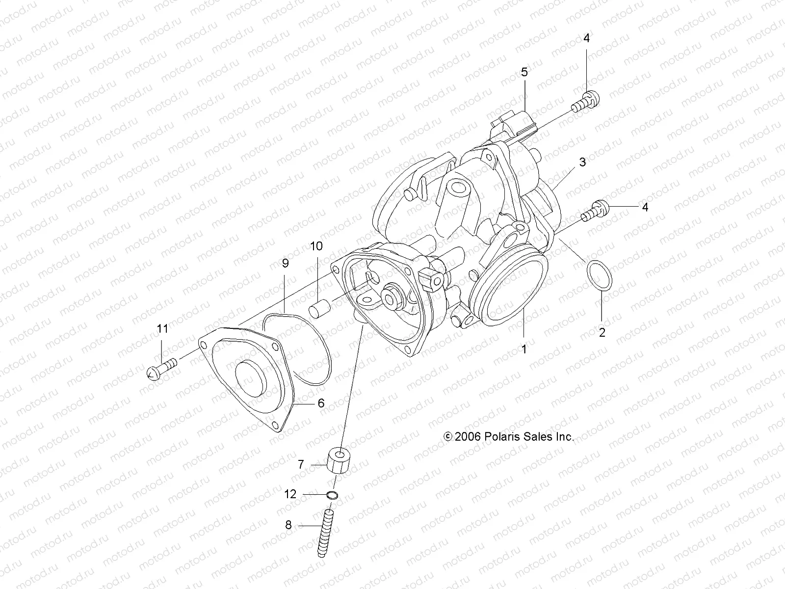 ENGINE | ENGINE, THROTTLE BODY - A07TH50AL/AQ/AU/AZ/TN50AF/AS/AU (49ATVTHROTTLEBODY500EFI)
