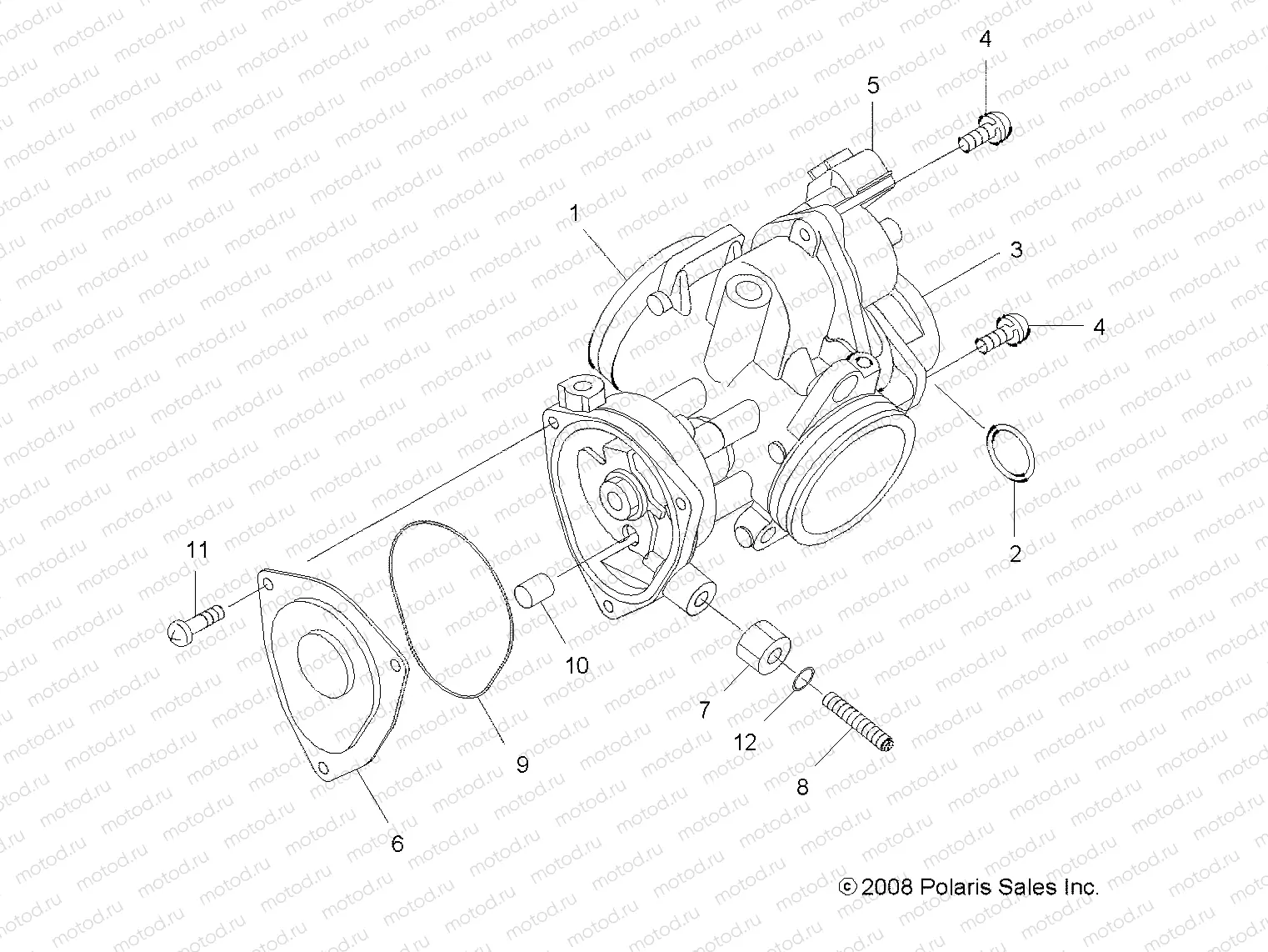 ENGINE | ENGINE, THROTTLE BODY - A12TN55FA (49ATVTHROTTLEBODY09SPXP550)