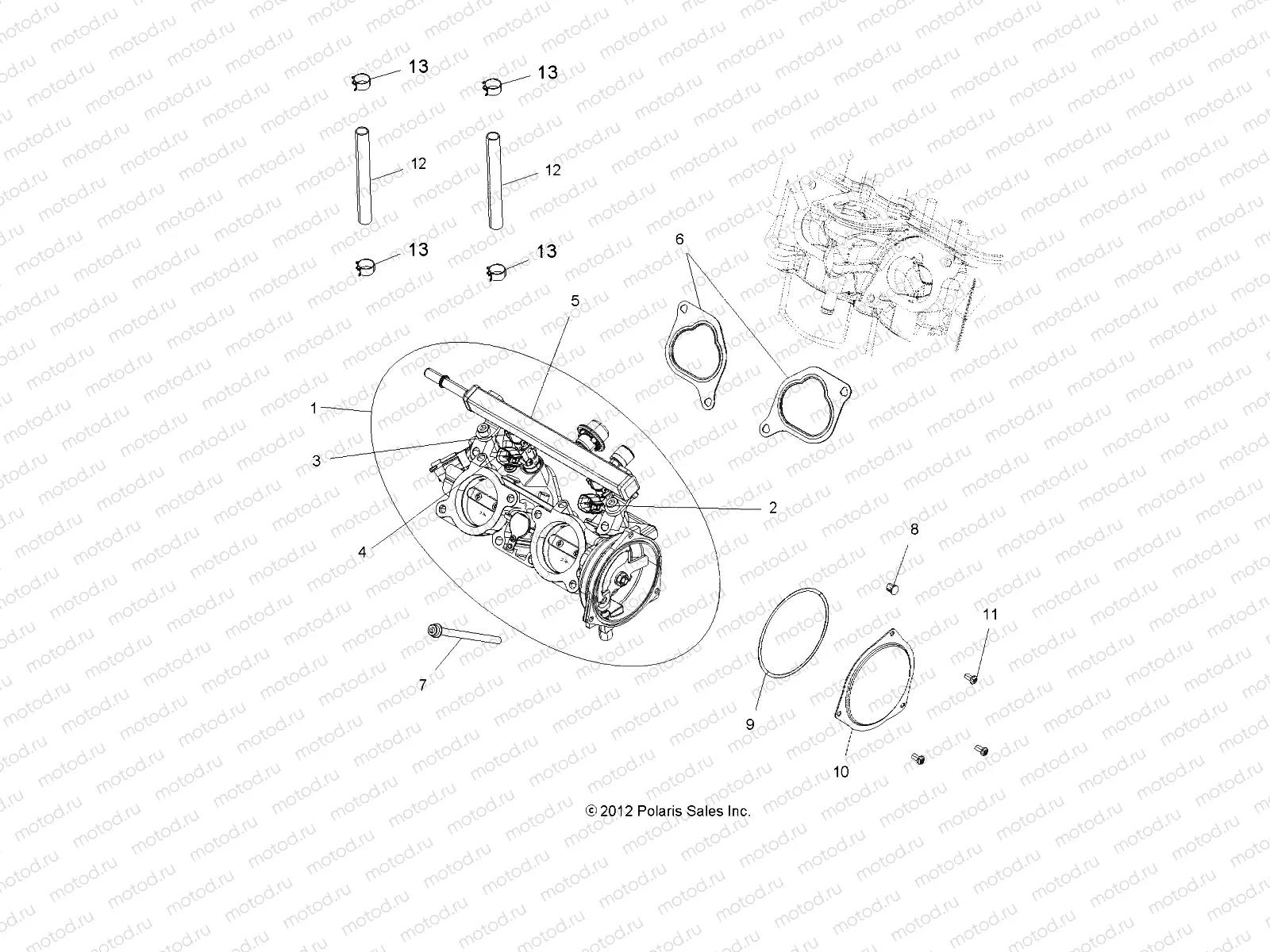 ENGINE | ENGINE, THROTTLE BODY - A13DN8EAF/EAL/EAR (49ATVTHROTTLEBODY13SPXP850)