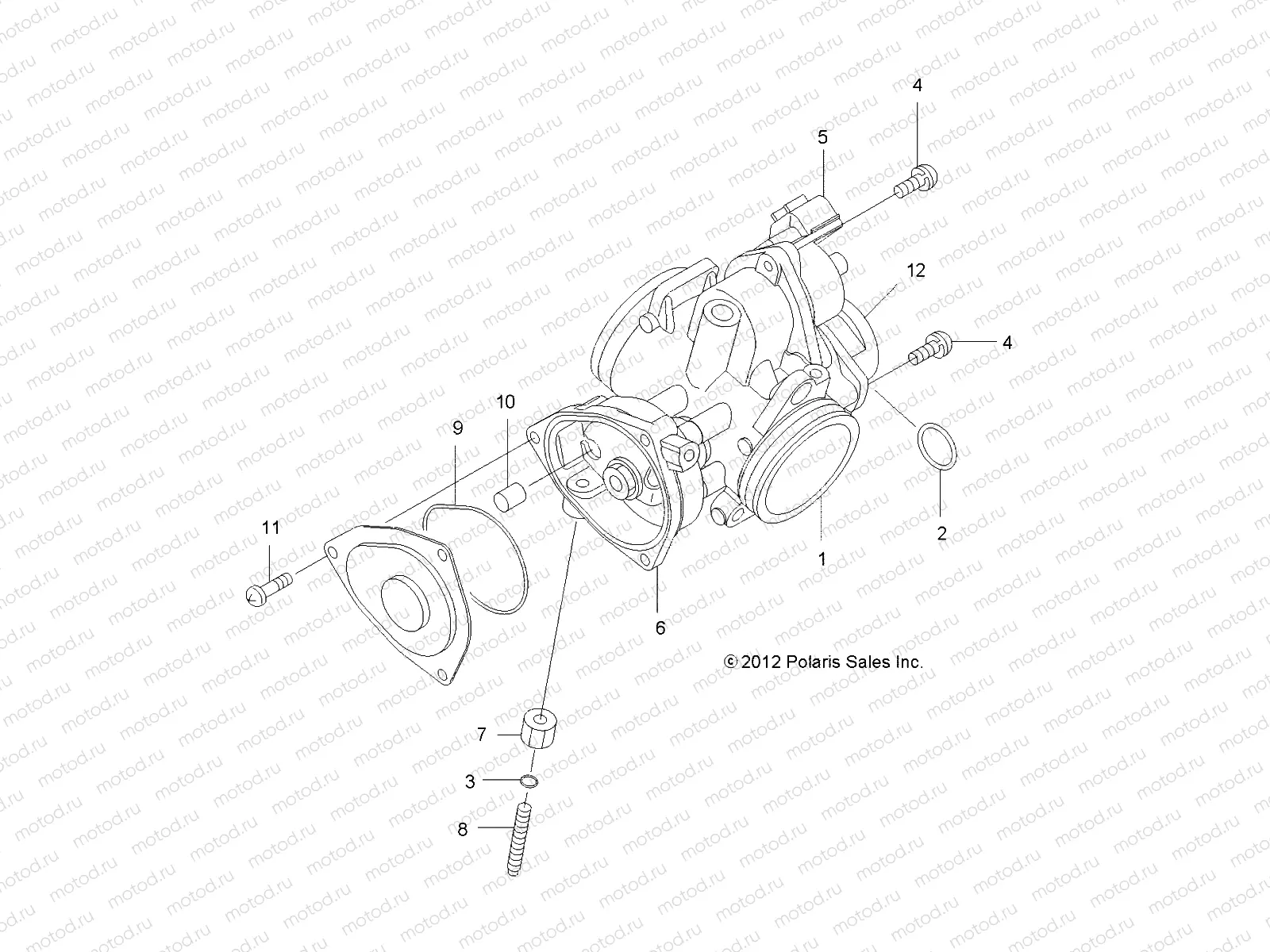 ENGINE | ENGINE, THROTTLE BODY - A14MN50EM/EA (49ATVTHROTTLEBODY12SP500)