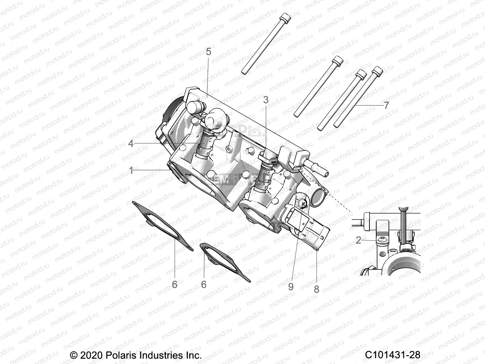 ENGINE | ENGINE, THROTTLE BODY - A21SLE95FG/S95CG/S95FG (C101431-28)