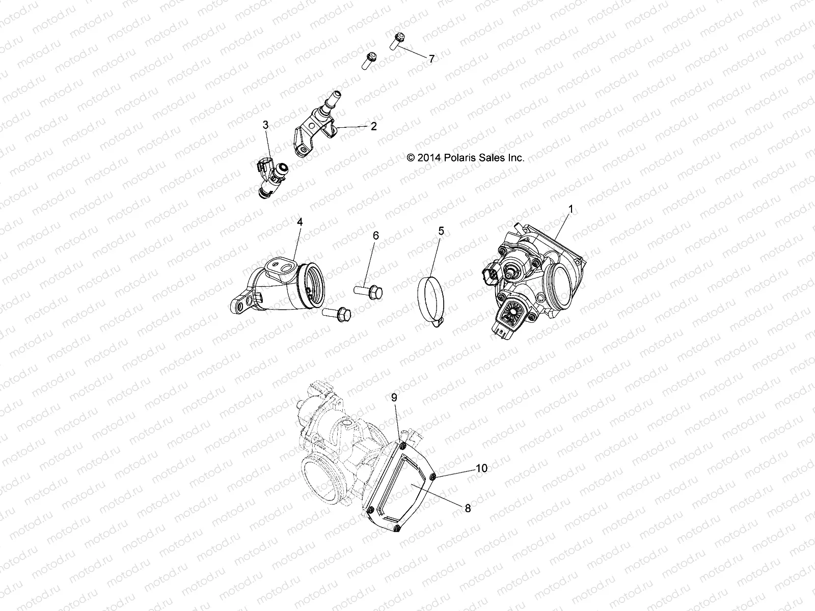 ENGINE | ENGINE, THROTTLE BODY AND FUEL RAIL - A15SEA32AA/AH (49ATVTHROTTLEBODY15325)