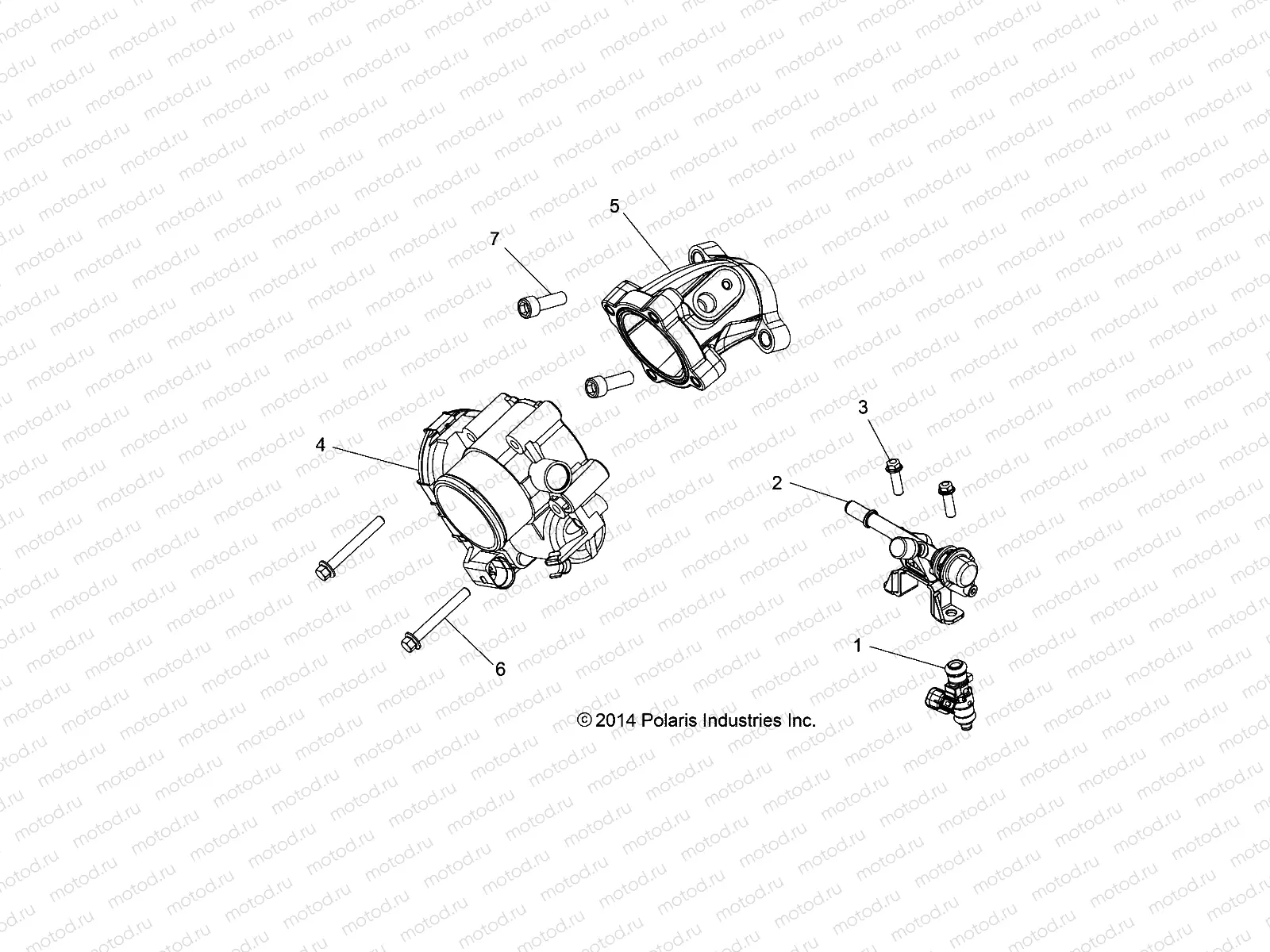 ENGINE | ENGINE, THROTTLE BODY and FUEL RAIL - A17SUH57N5