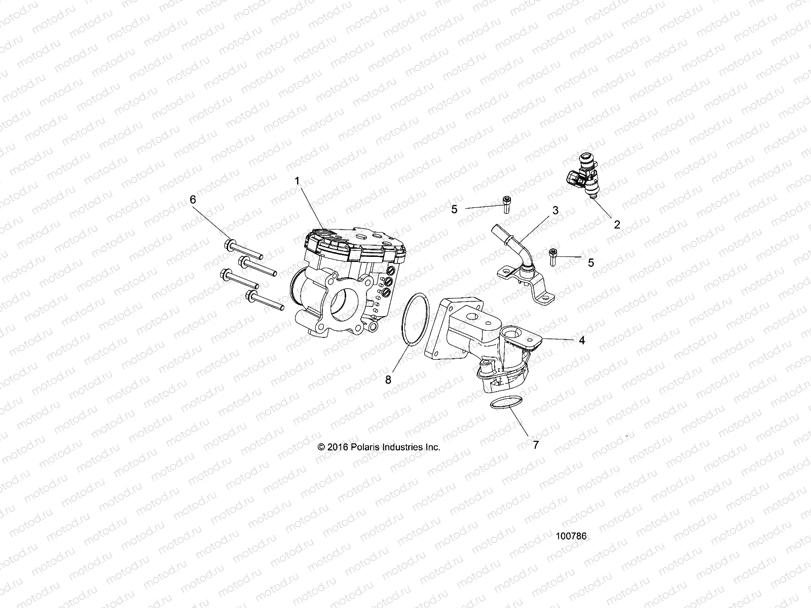 ENGINE | ENGINE, THROTTLE BODY and FUEL RAIL - A18HZA15N4 (100786)