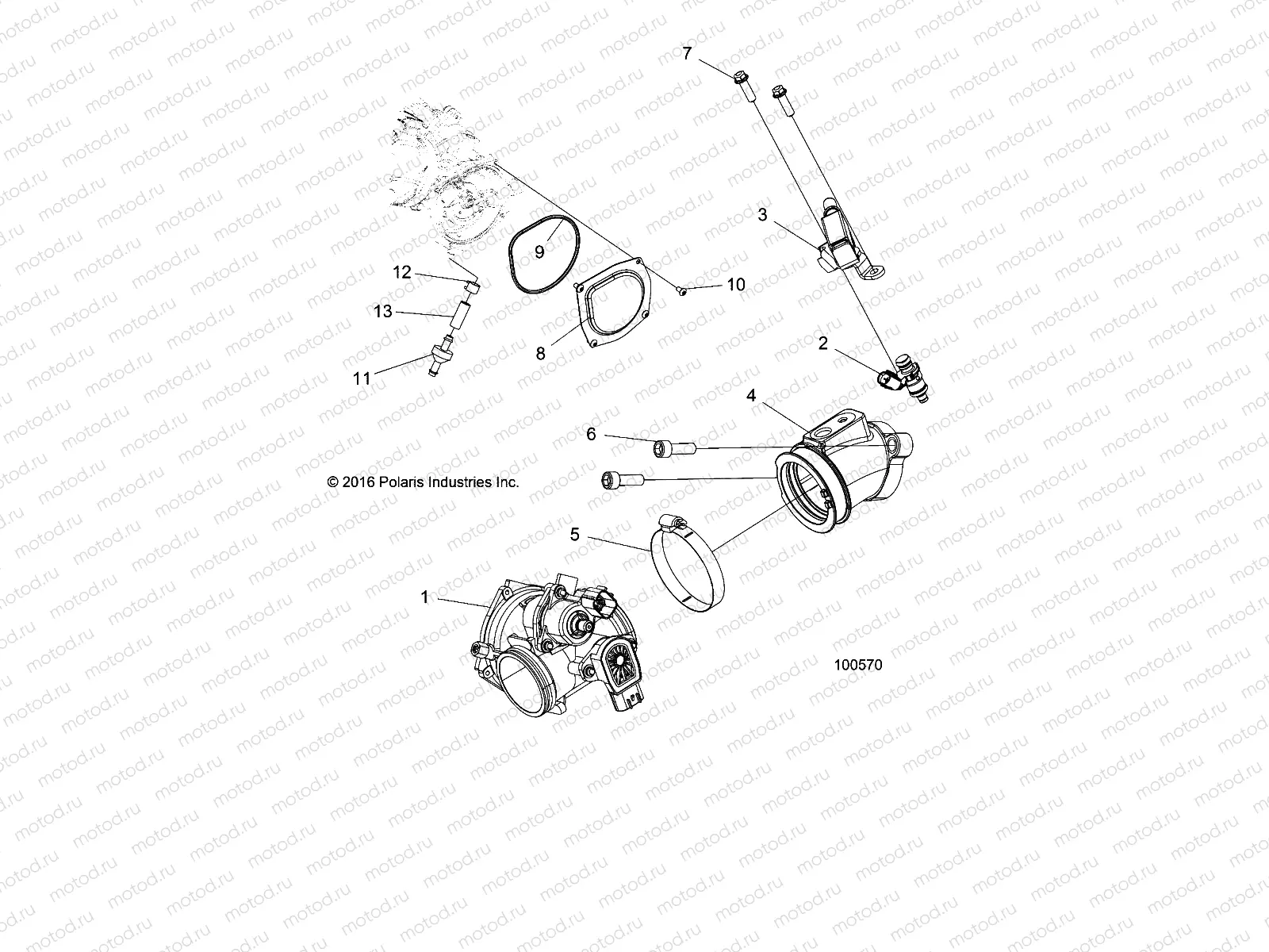 ENGINE | ENGINE, THROTTLE BODY and FUEL RAIL - A20SEE50A1/A5/CA1/CA5 (100570)