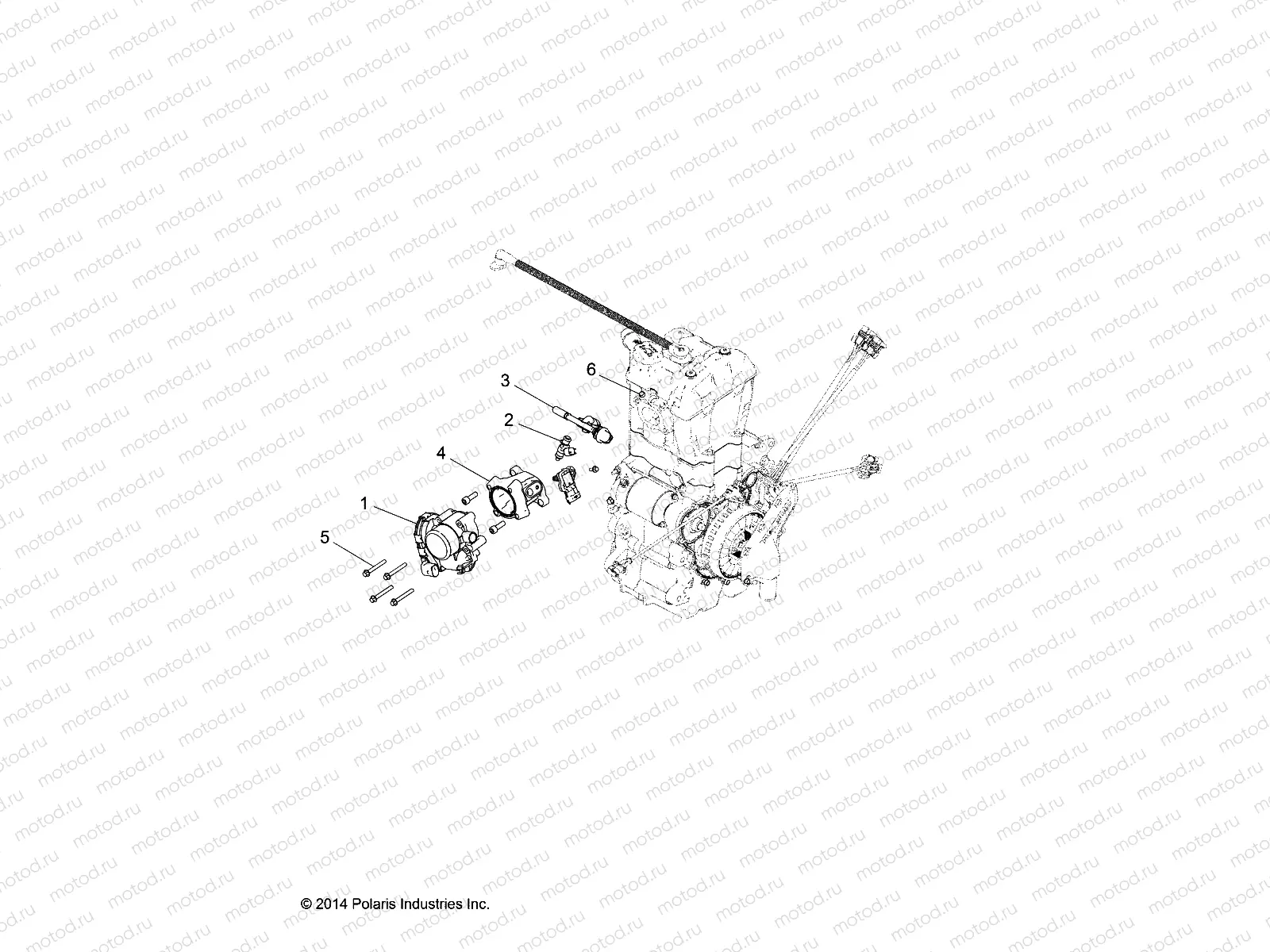 ENGINE | ENGINE, THROTTLE BODY and FUEL RAIL - R20CDA57A1 (49RGRTHROTTLEBODY15570)