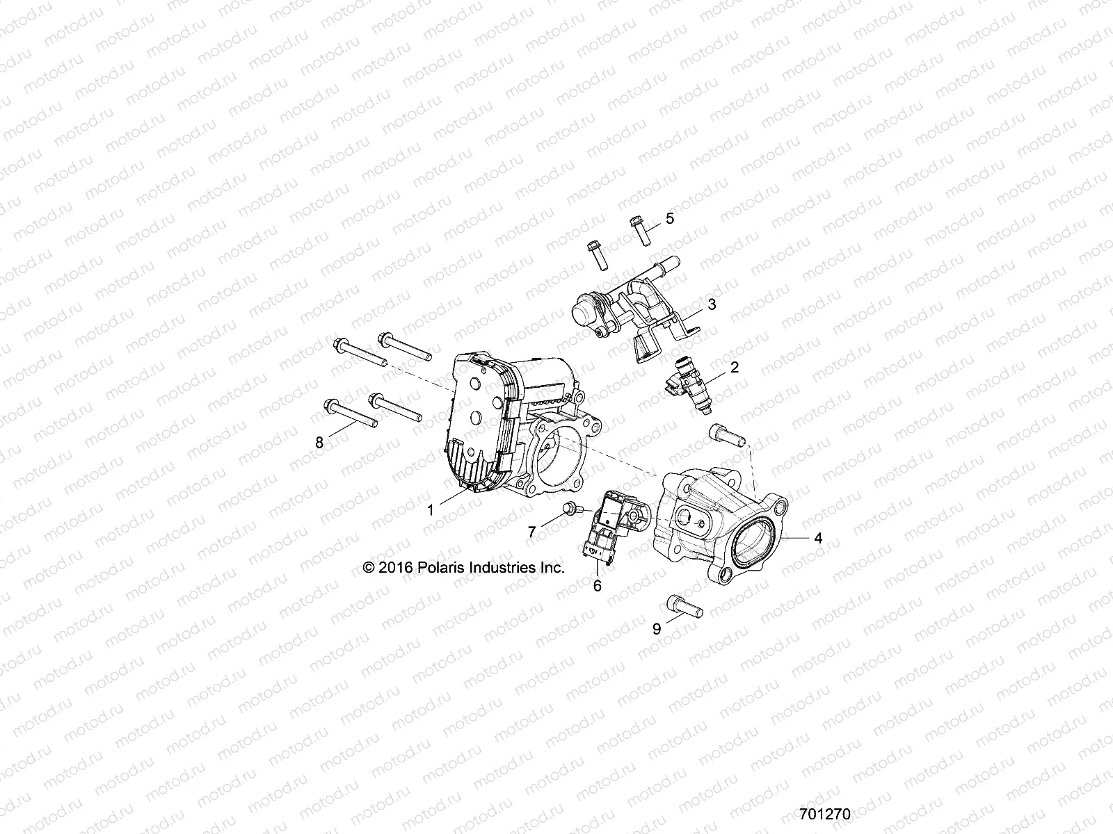 ENGINE | ENGINE, THROTTLE BODY and FUEL RAIL - Z17VJE57AR (701270)