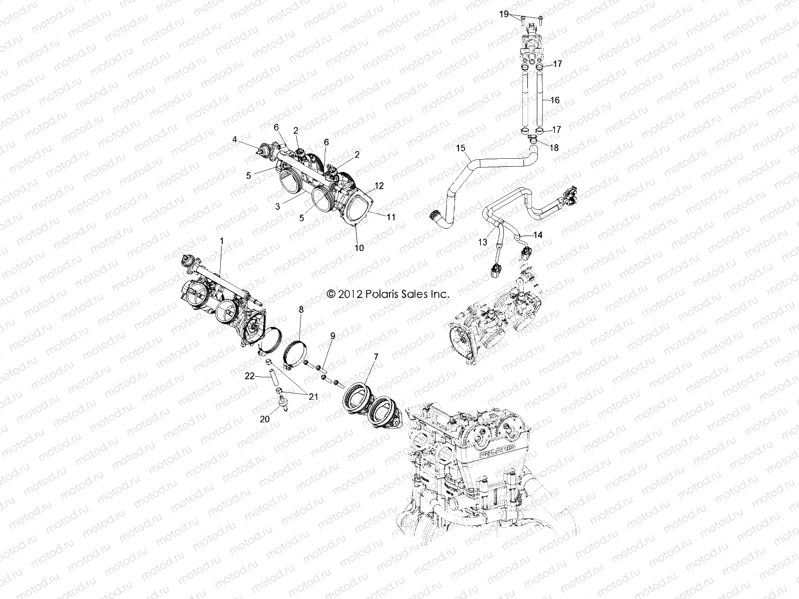 ENGINE | ENGINE, THROTTLE BODY and INJECTOR - R13XT87AA/9EAK (49RGRTHROTTLEBODY12RZRXP4)