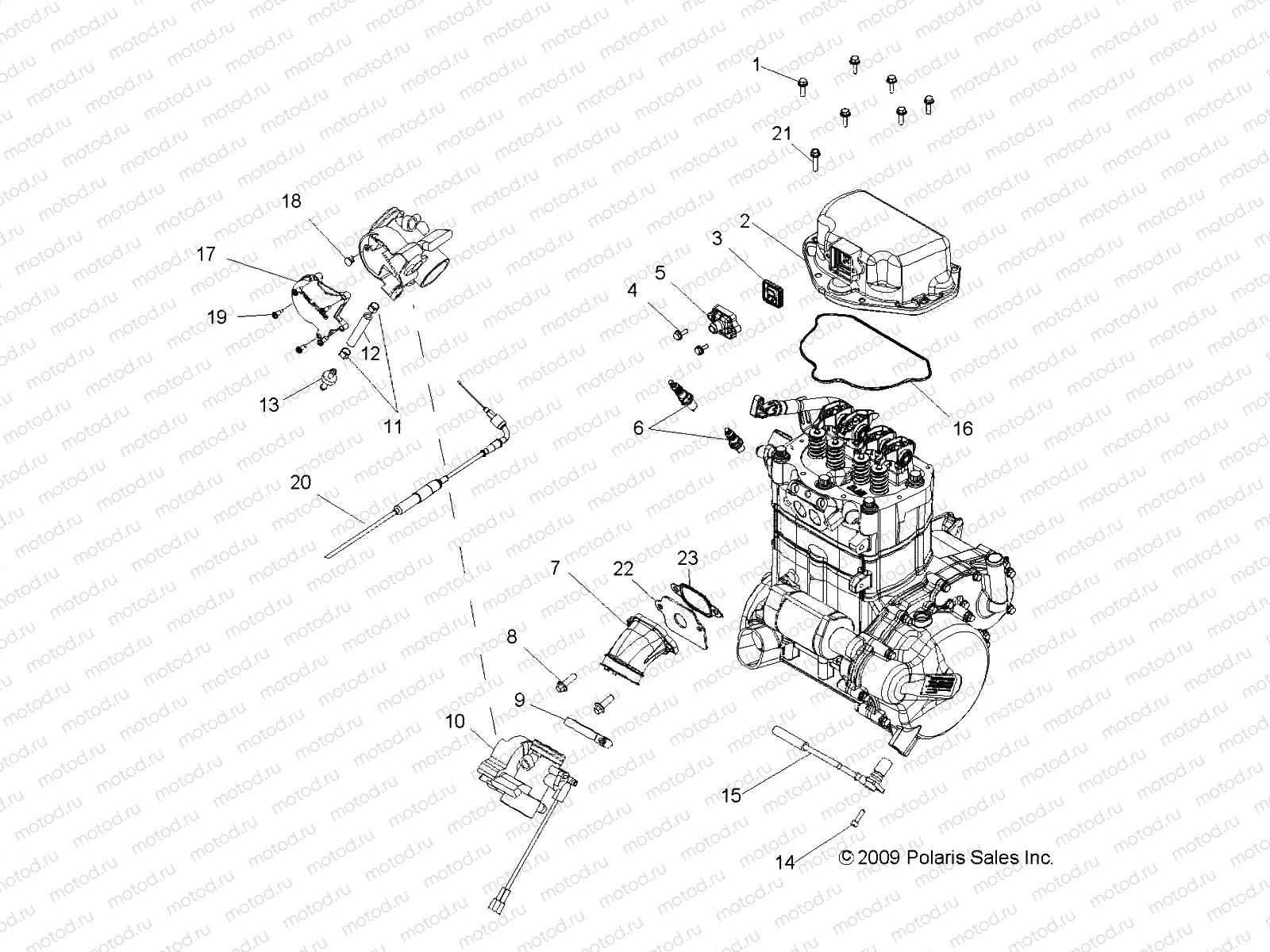 ENGINE | ENGINE, THROTTLE BODY and VALVE COVER - R10HR76AG/AR (49RGRTHROTTLEBODY106X6)