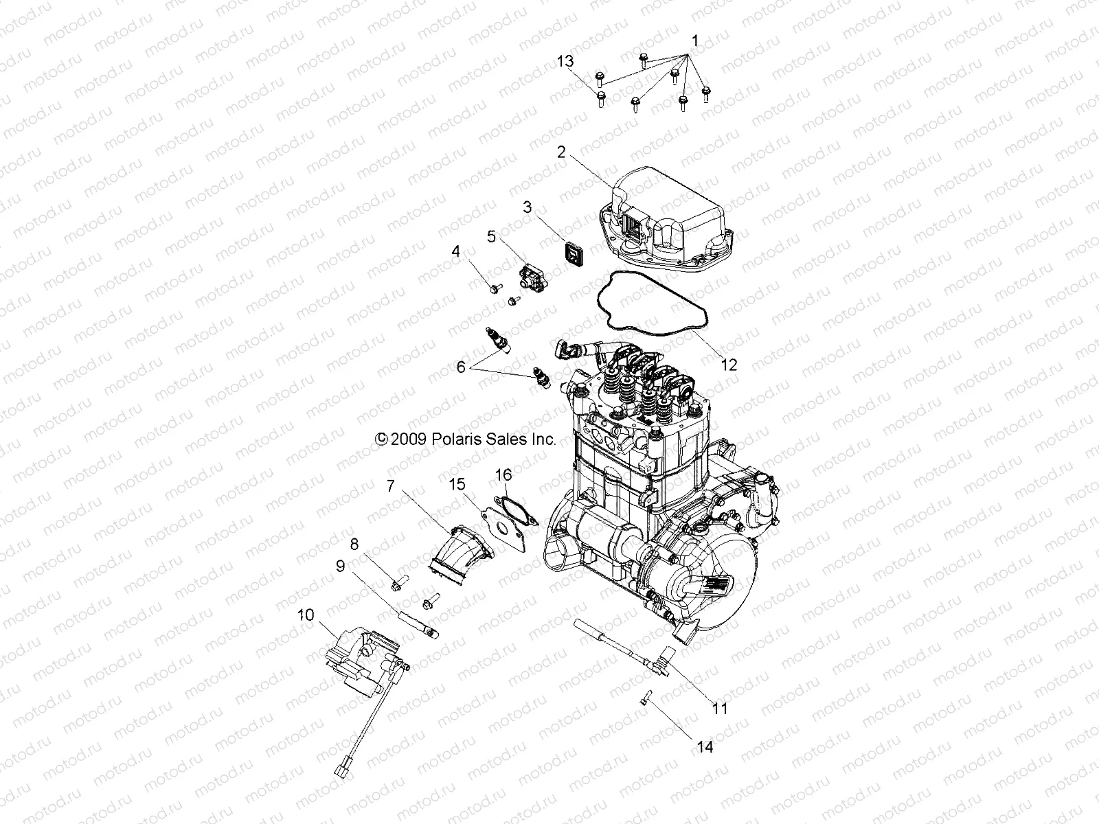 ENGINE | ENGINE, THROTTLE BODY and VALVE COVER - R10TH76/TY76 ALL OPTIONS (49RGRTHROTTLEBODY108004X4)
