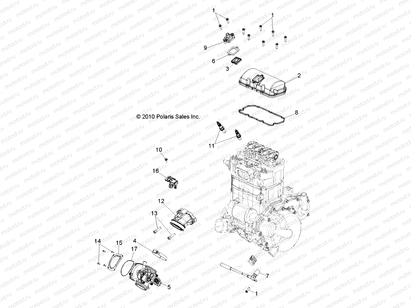 ENGINE | ENGINE, THROTTLE BODY and VALVE COVER - R11VE76AC/AD/AT/AW/AZ (49RGRTHROTTLEBODY11RZRS)