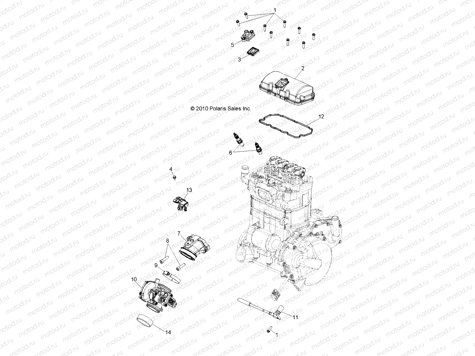 ENGINE | ENGINE, THROTTLE BODY and VALVE COVER - R11WH76AG/AR/WY76AE/AH/AJ (49RGRTHROTTLEBODY11800CREW)