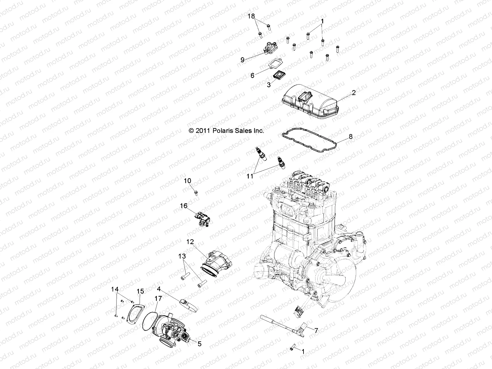 ENGINE | ENGINE, THROTTLE BODY and VALVE COVER - R12VE76FX/FI (49RGRTHROTTLEBODY12RZRSI)