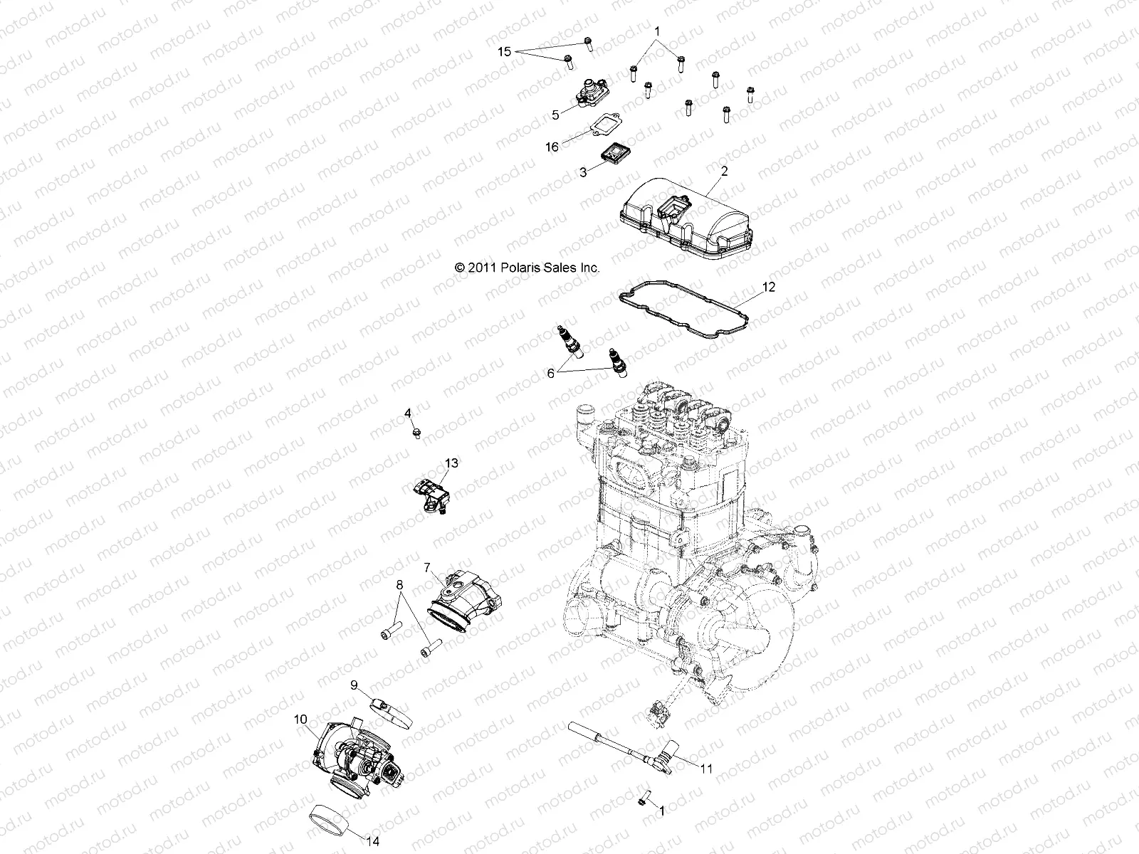 ENGINE | ENGINE, THROTTLE BODY and VALVE COVER - R14WH76AA (49RGRTHROTTLEBODY12CREW)