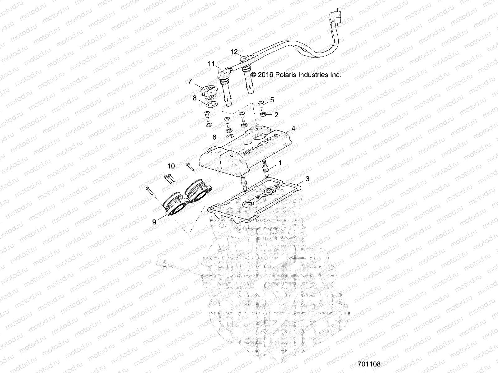 ENGINE | ENGINE, THROTTLE BODY AND VALVE COVER - R17RT_99 ALL OPTIONS (701108)