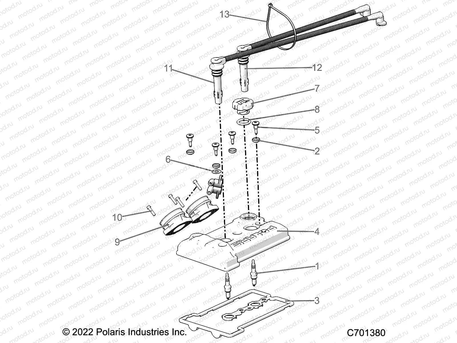 ENGINE | ENGINE, THROTTLE BODY AND VALVE COVER - R22RSM99AG (C701380)