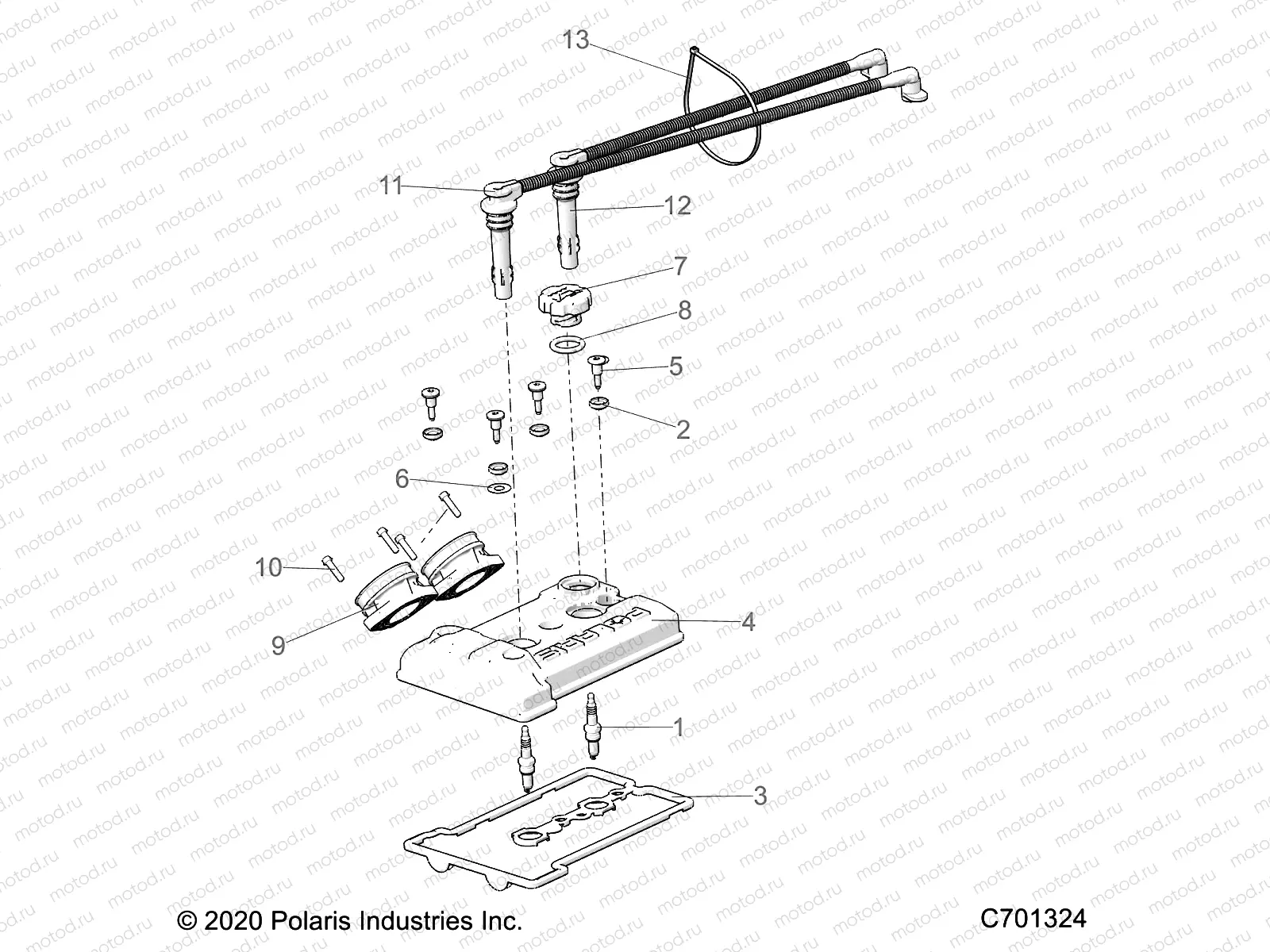ENGINE | ENGINE, THROTTLE BODY AND VALVE COVER - R23RRE99JA (C701324)
