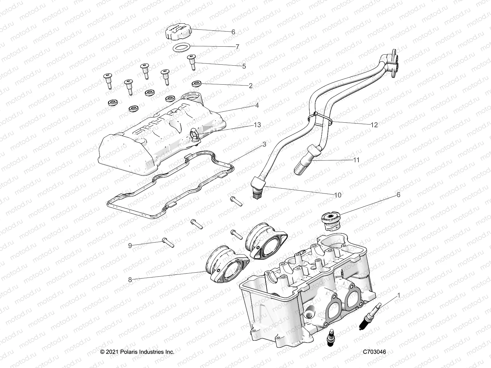 ENGINE | ENGINE, THROTTLE BODY AND VALVE COVER - R23T6E99ND (C703046)