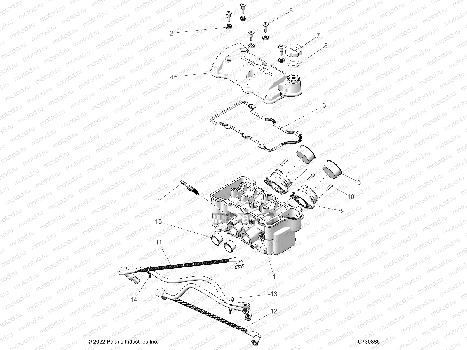 ENGINE | ENGINE, THROTTLE BODY AND VALVE COVER - R23TAE99AD/BD/AP/BP (C701254)