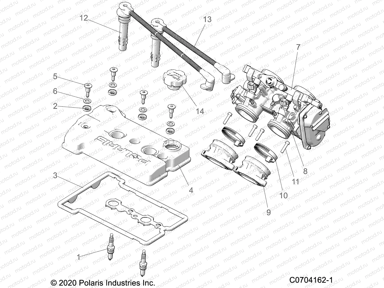 ENGINE | ENGINE, THROTTLE BODY AND VALVE COVER - Z22NAM99AR (C0704162-1)