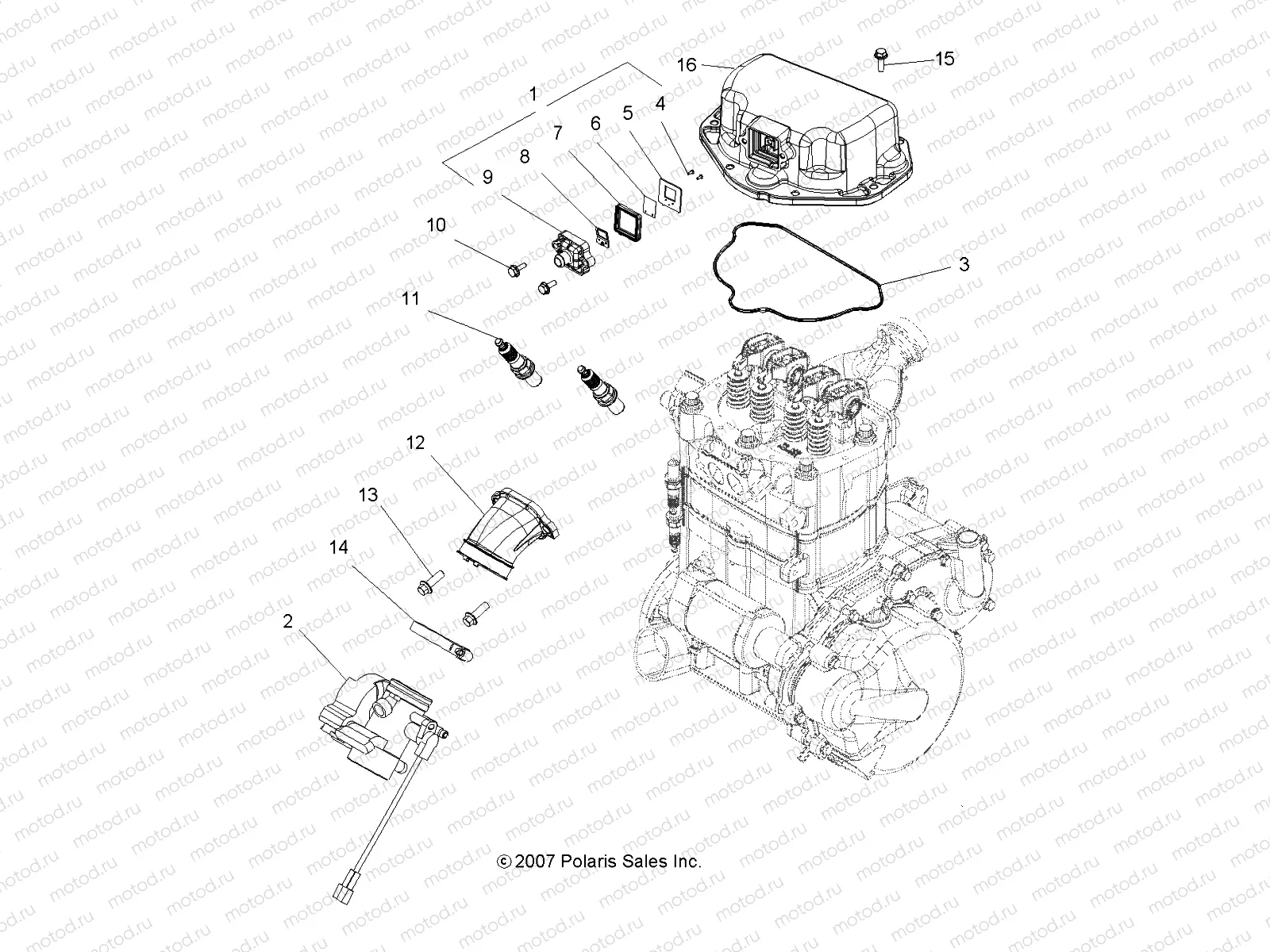 ENGINE | ENGINE, THROTTLE BODY MOUNTING - A08TN68AX/AZ (49ATVTHROTTLEBODY08SPX27)