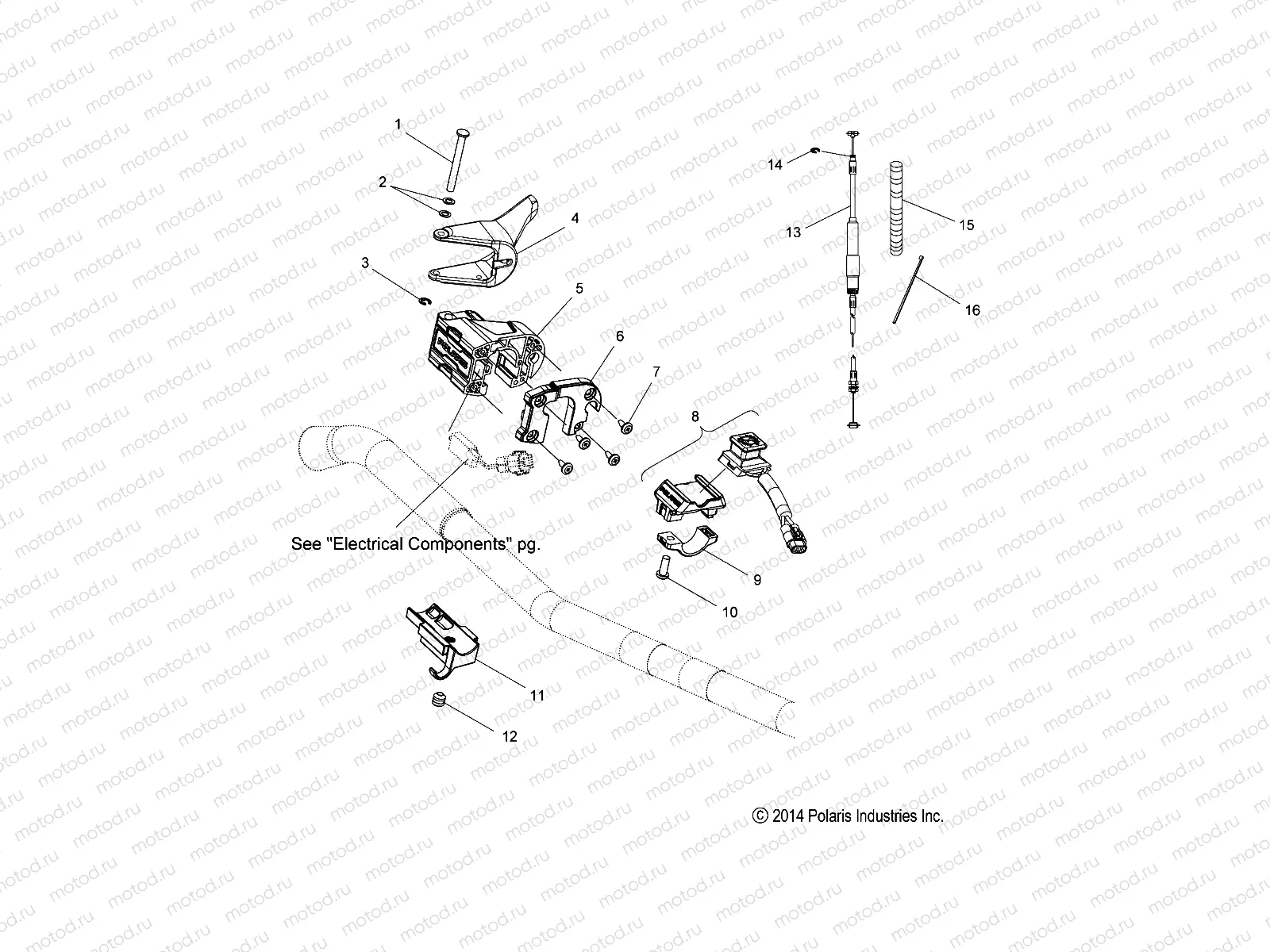 ENGINE | ENGINE, THROTTLE CONTROL ASM. - S20EDP8PS ALL OPTIONS (49SNOWTHROTTLE15PROS)